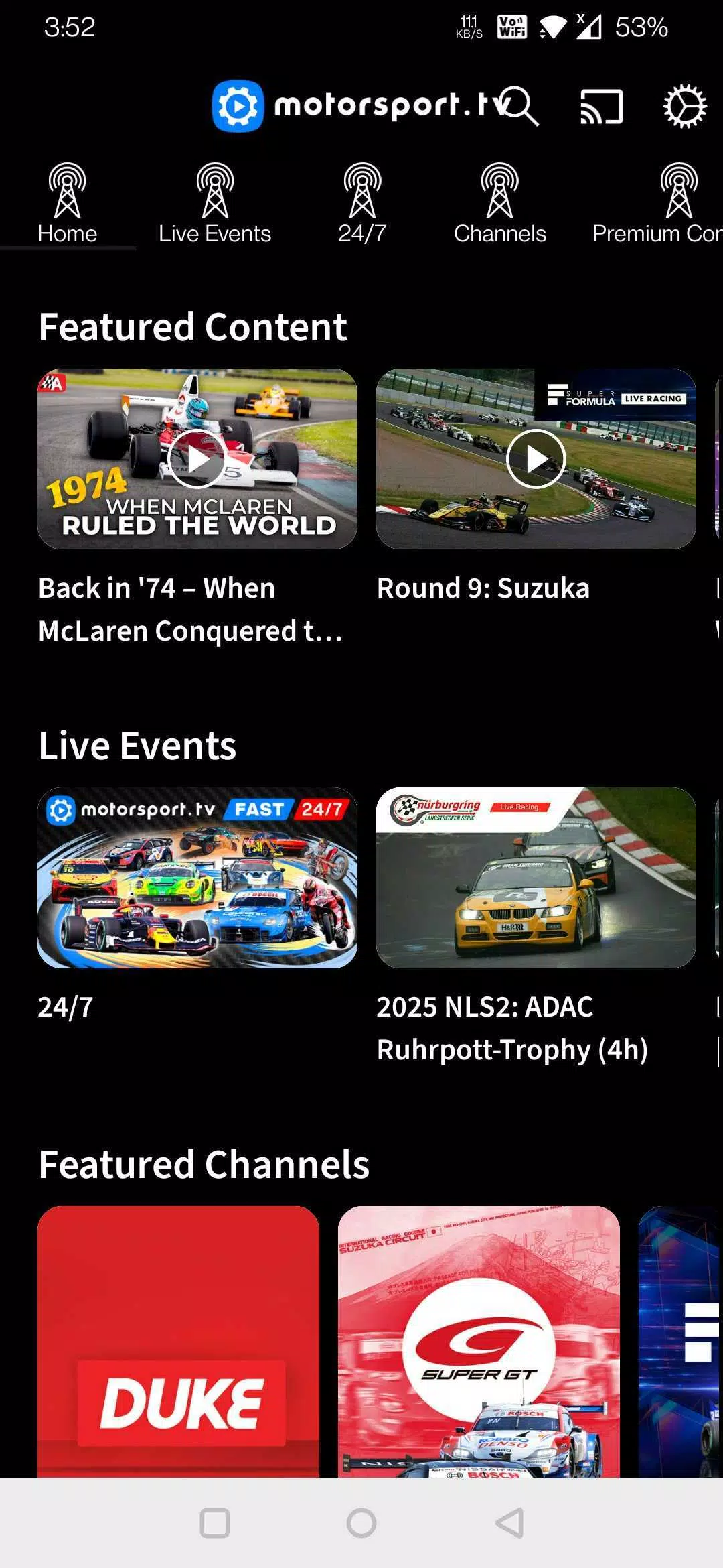 Motorsport.tv Screenshot1