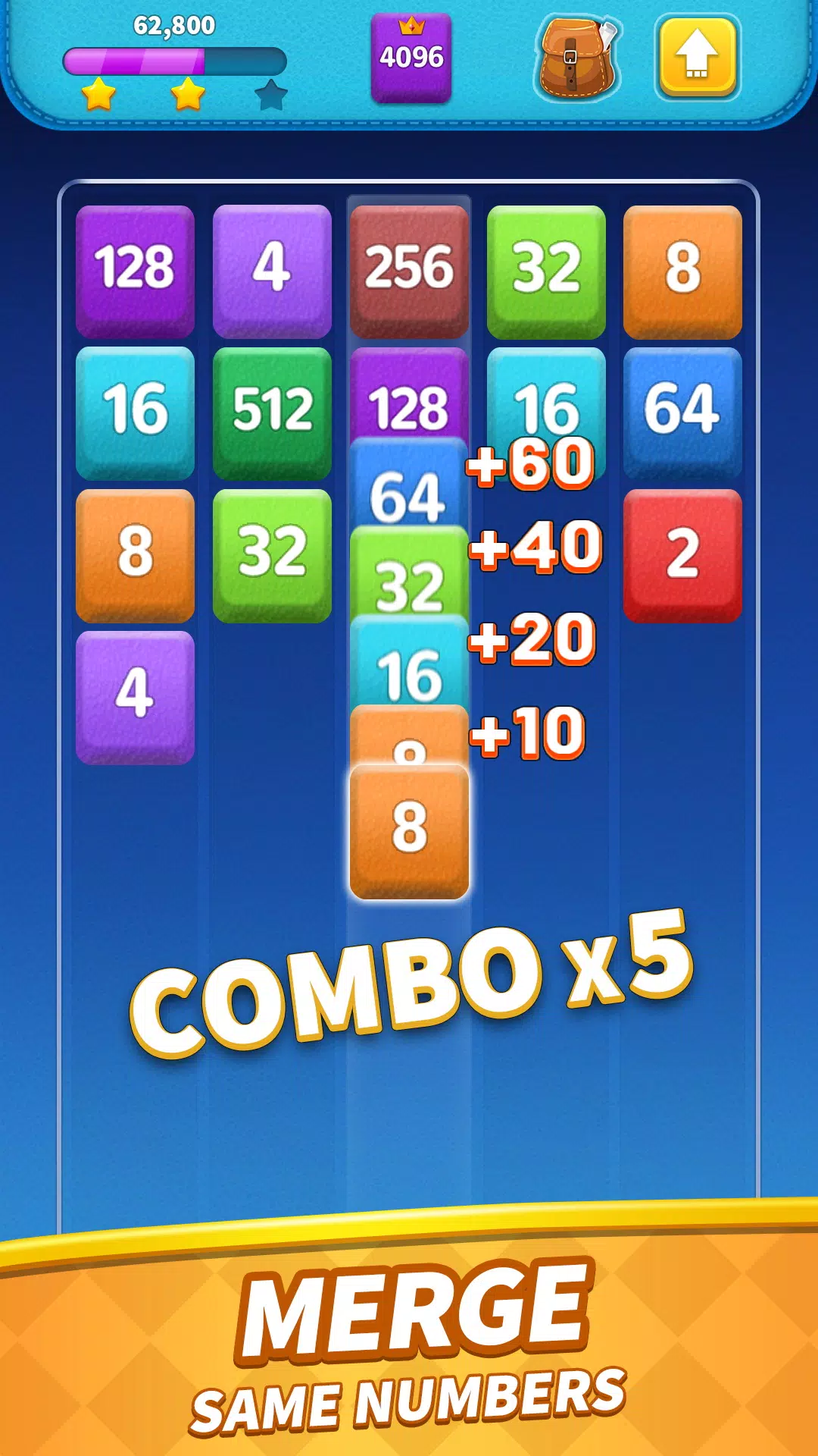 Merge Blocks: 2048 Game Screenshot2