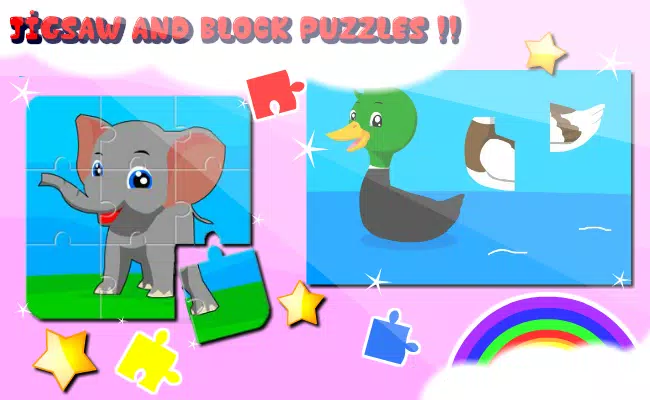 Kids Jigsaw Puzzle Paw Animals Screenshot6