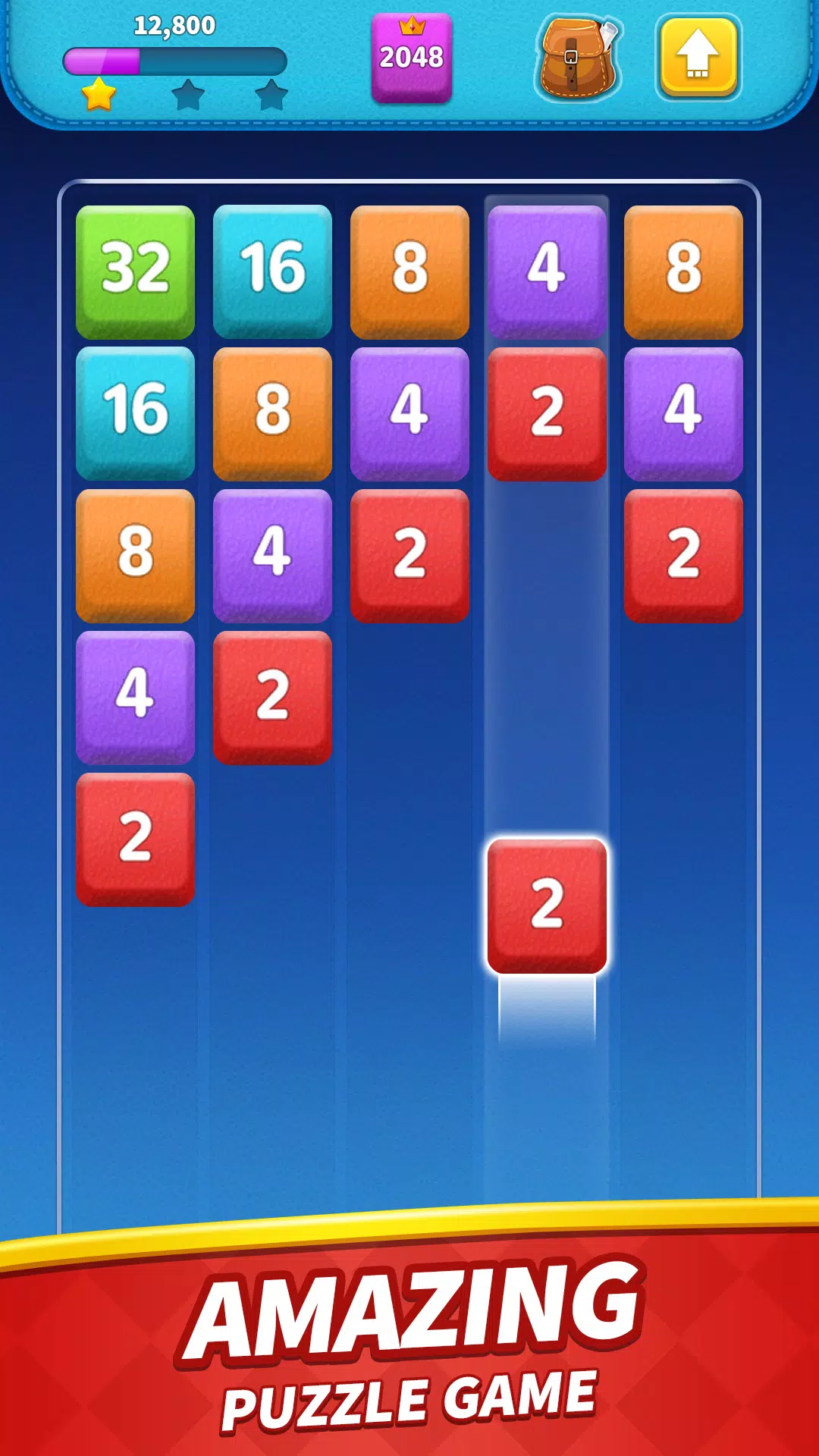 Merge Blocks: 2048 Game Screenshot1