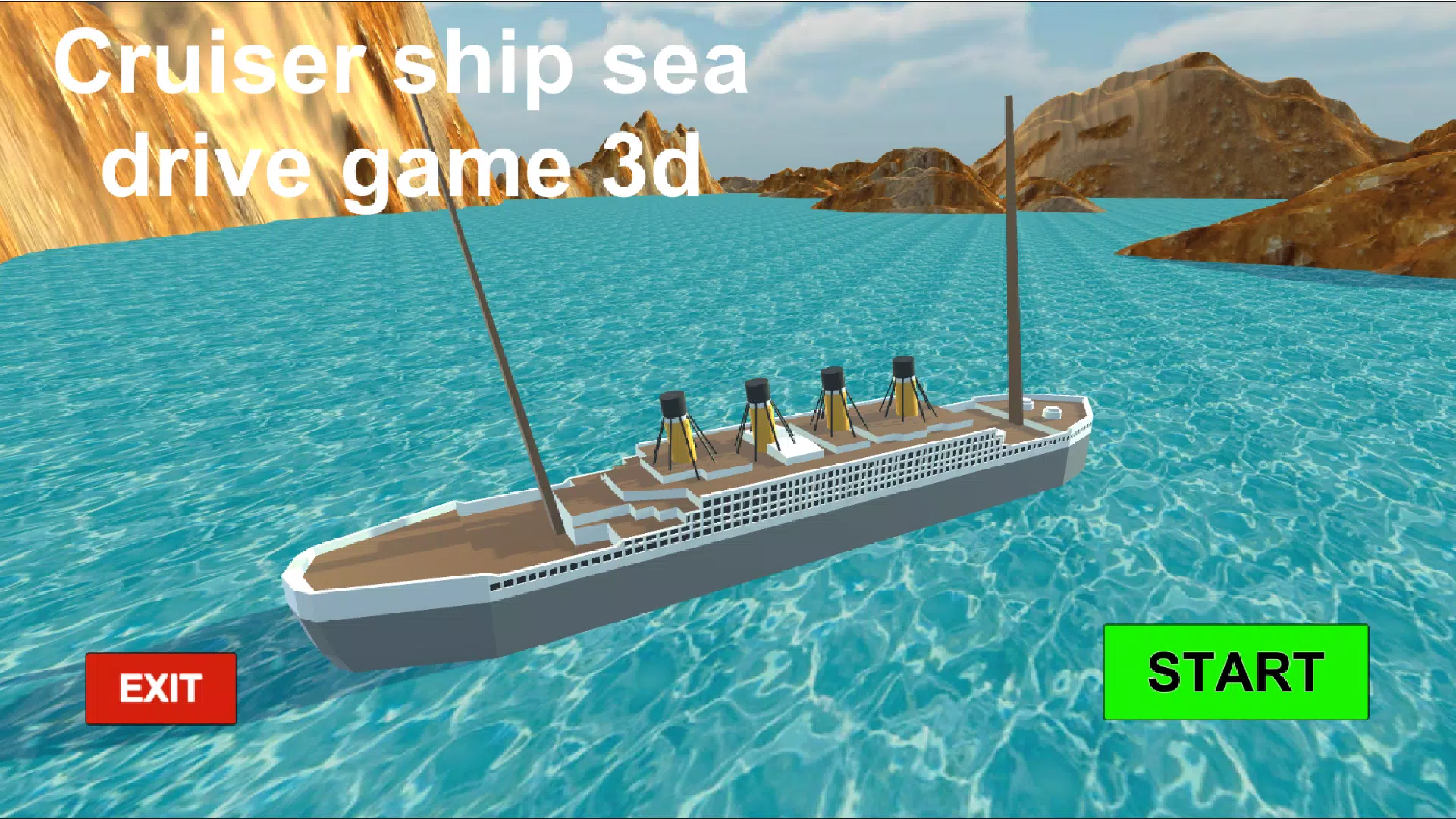 Cruiser ship sea drive game 3d Screenshot1