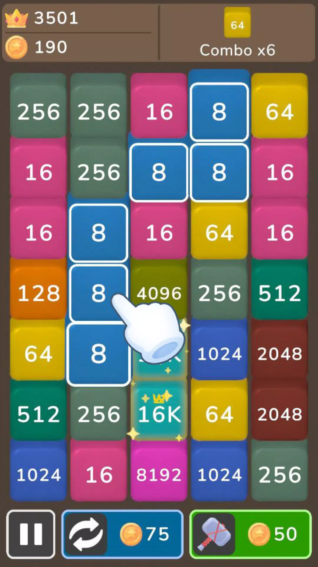 Merge and Blast + 2048 2248 Screenshot5