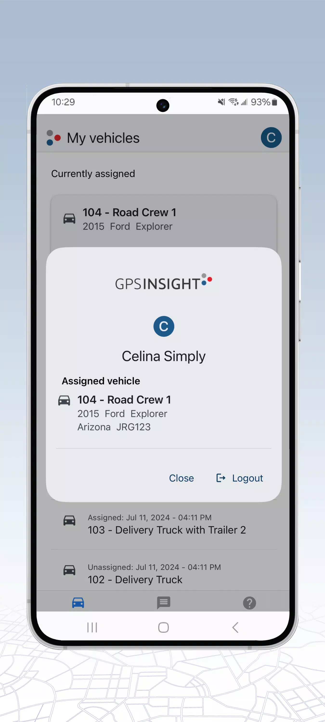 GPS Insight Driver Screenshot2