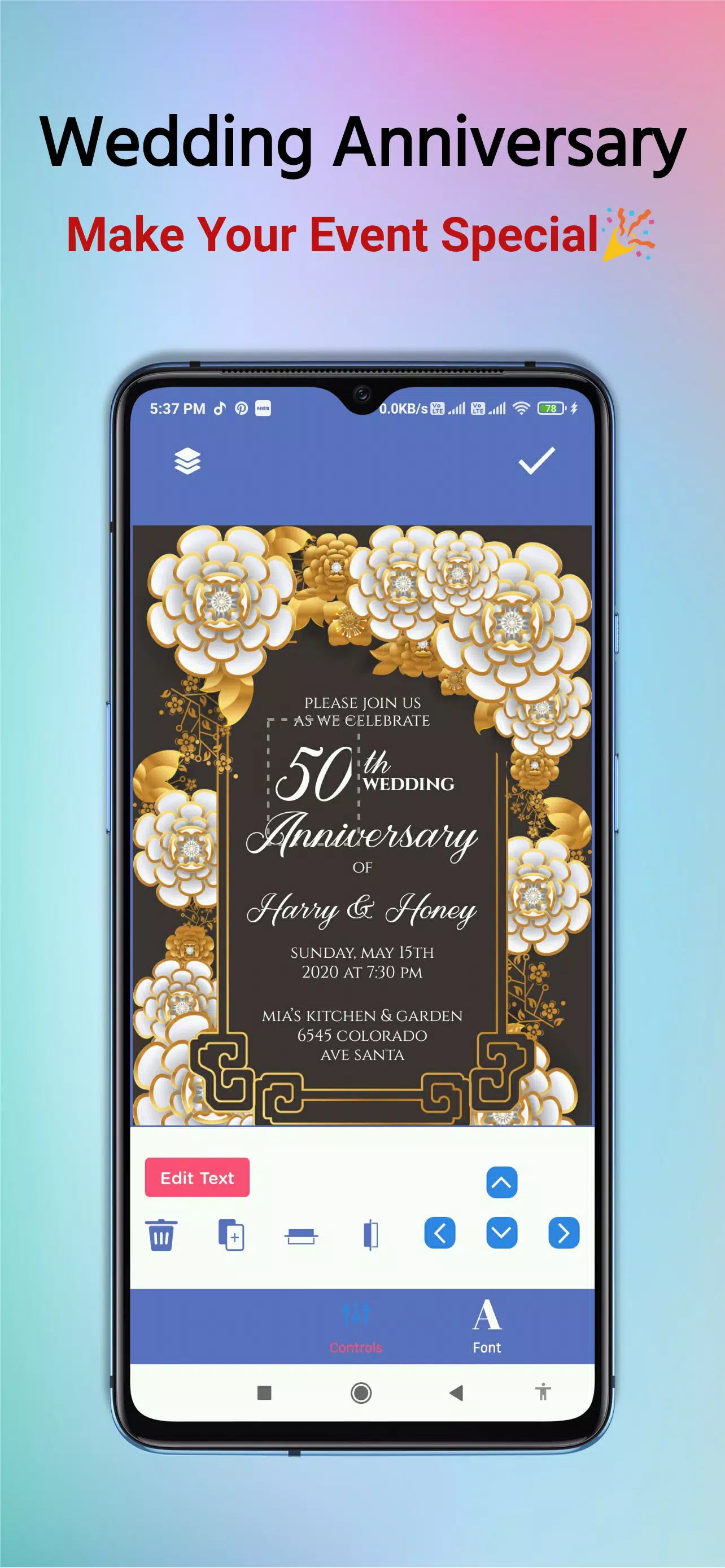 Invitation Card Maker Pro Screenshot3