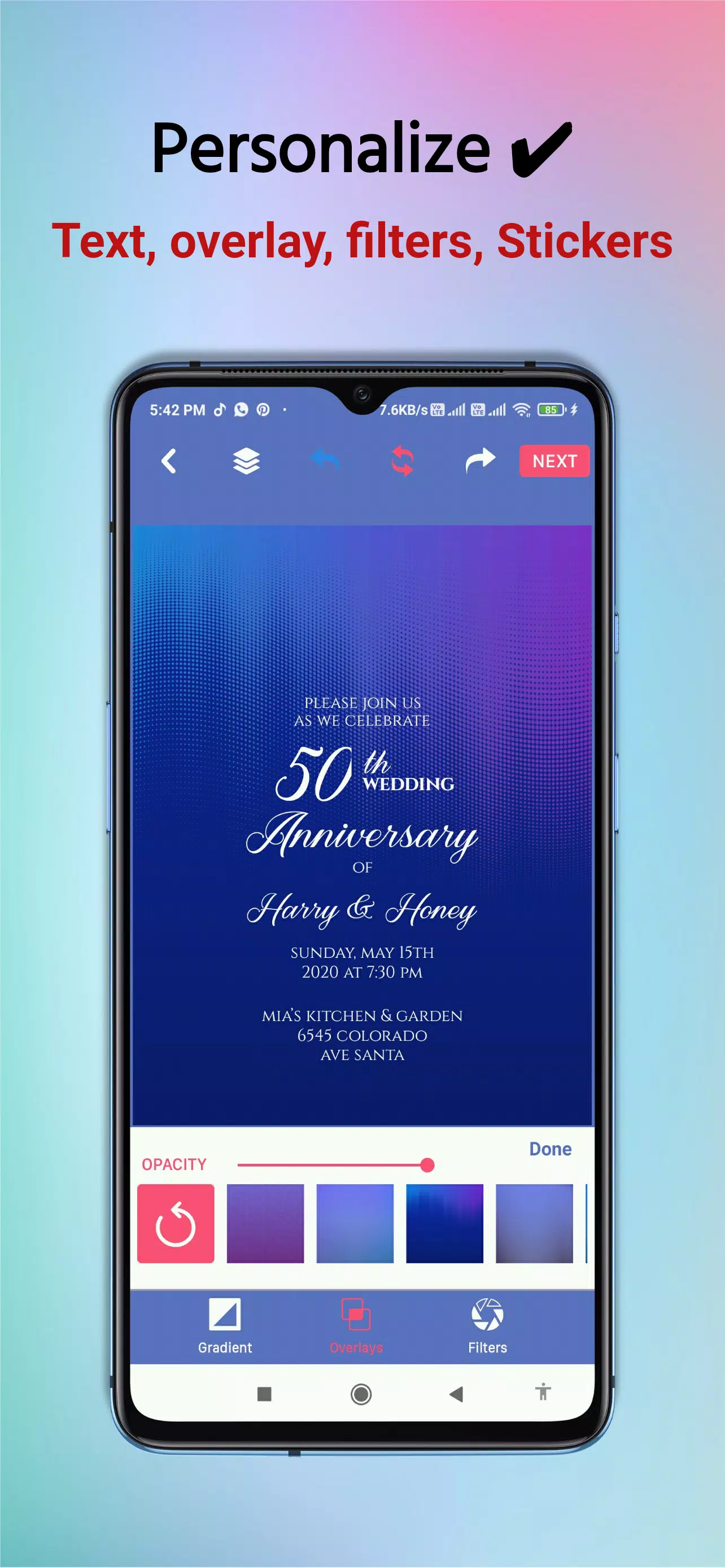 Invitation Card Maker Pro Screenshot4