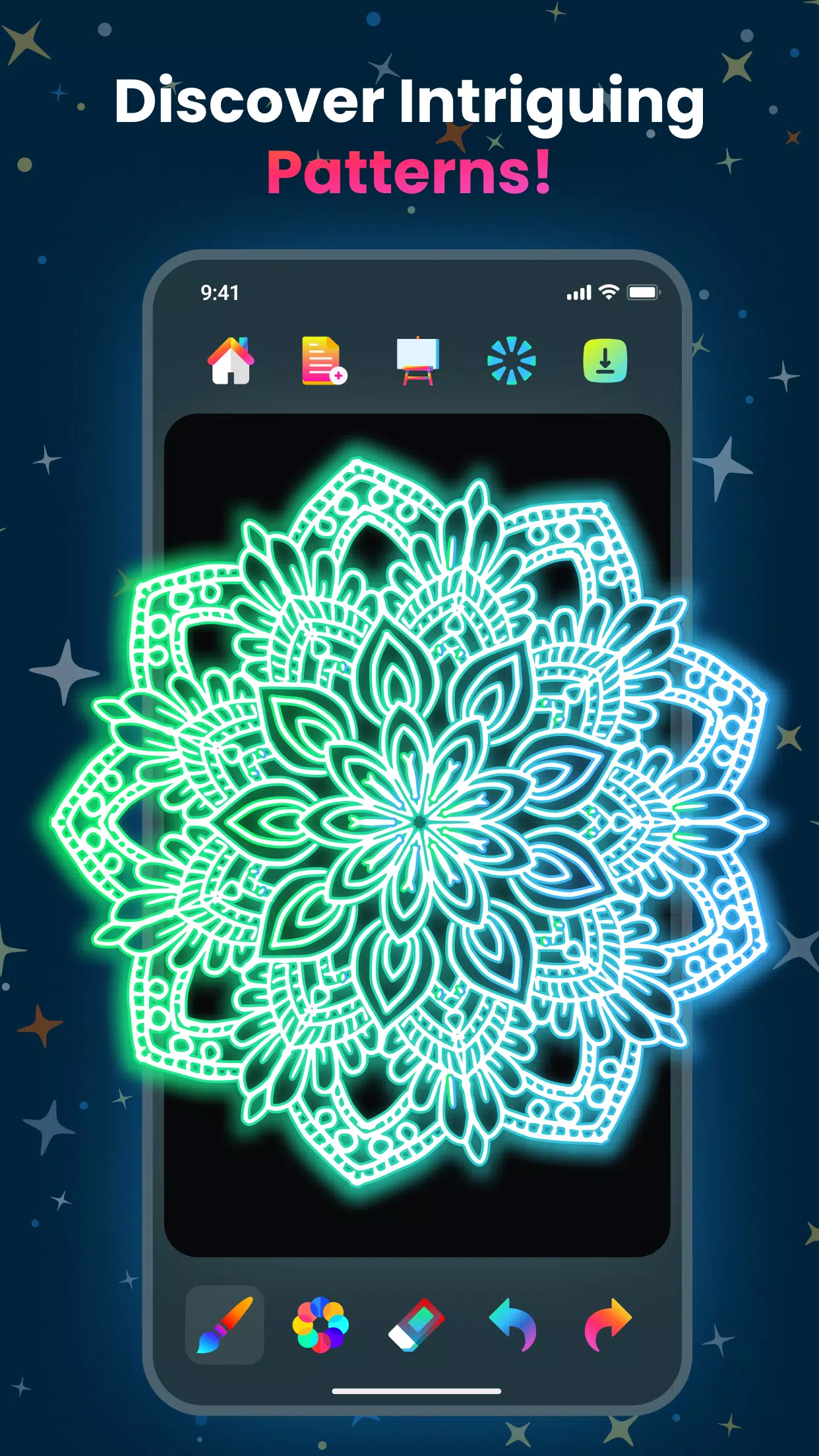 Magic Doodle: Glow Art Drawing Screenshot2