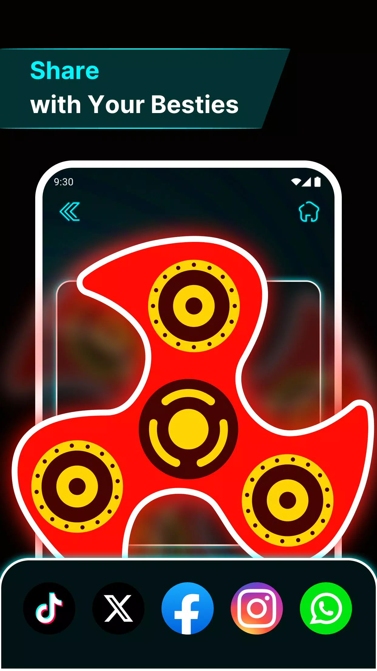 Finger Spinner: Glow Art Draw Screenshot7
