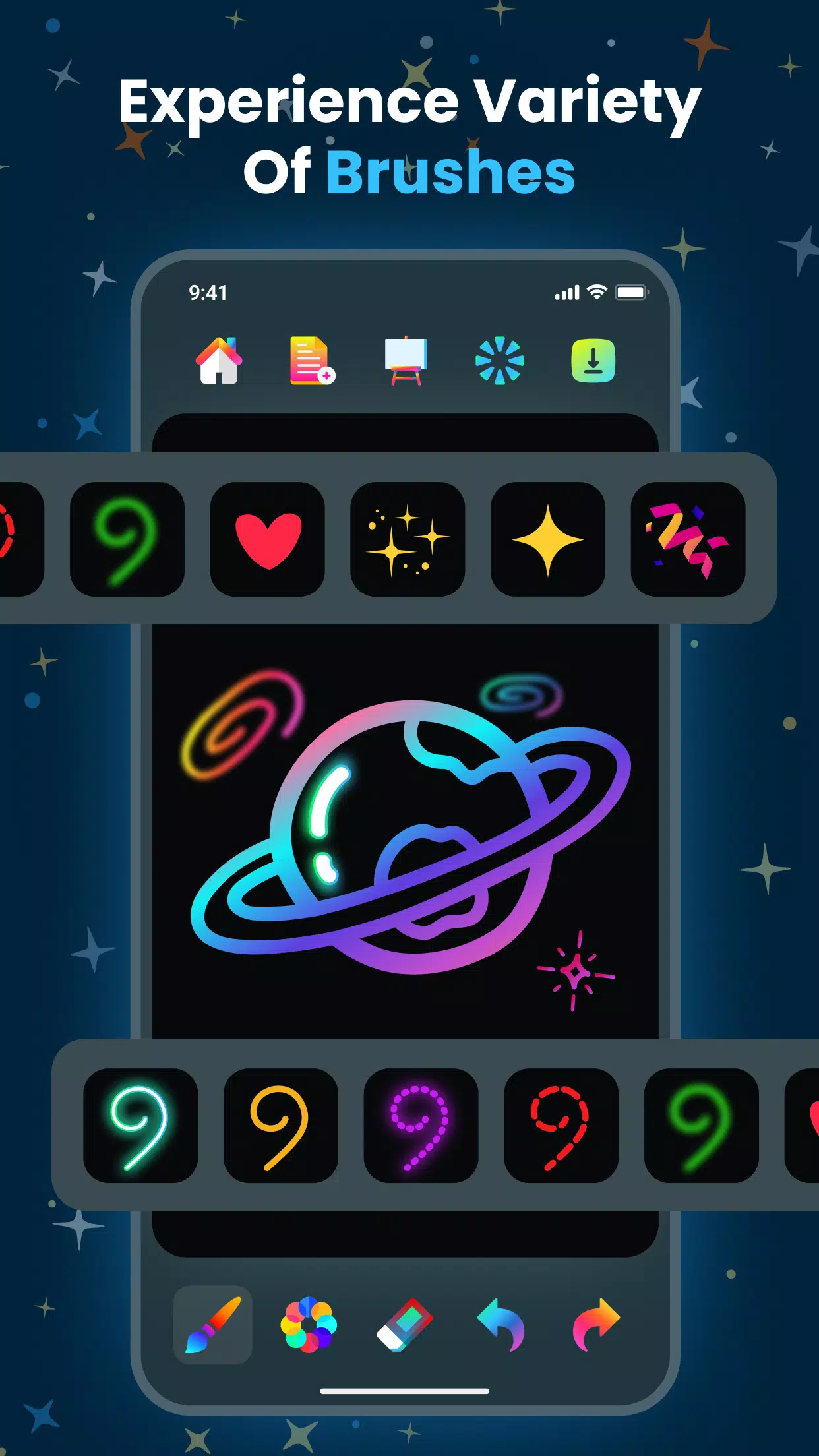Magic Doodle: Glow Art Drawing Screenshot3