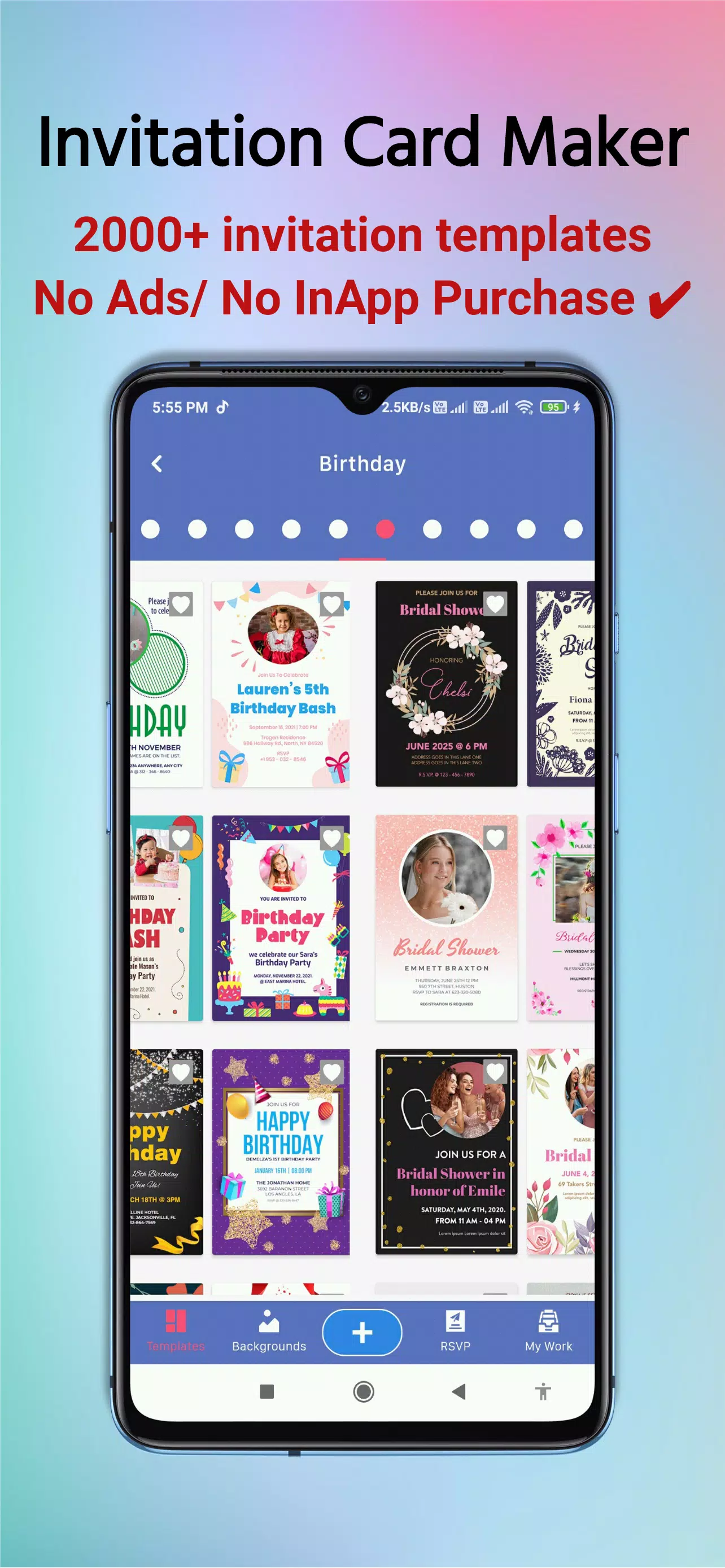 Invitation Card Maker Pro Screenshot1
