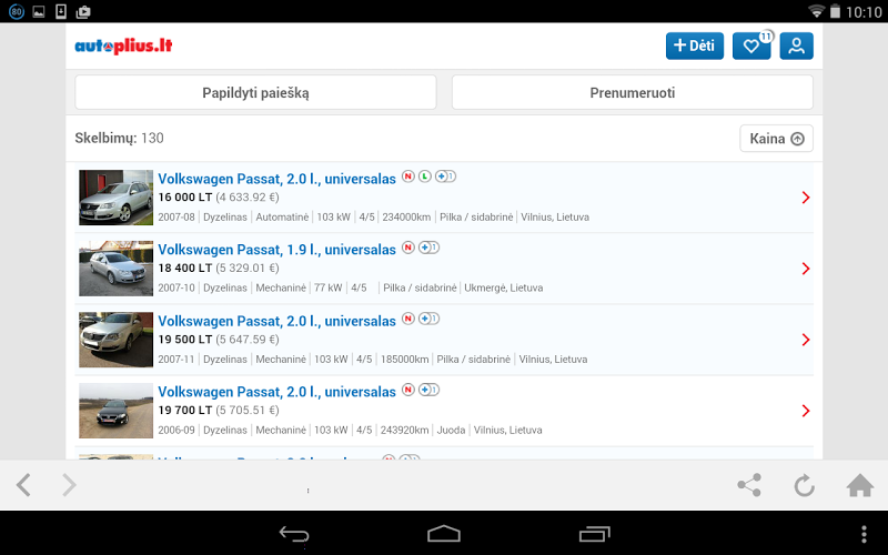 Autoplius.lt Screenshot7