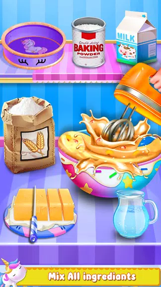 Unicorn Cake Maker-Bakery Game Screenshot2