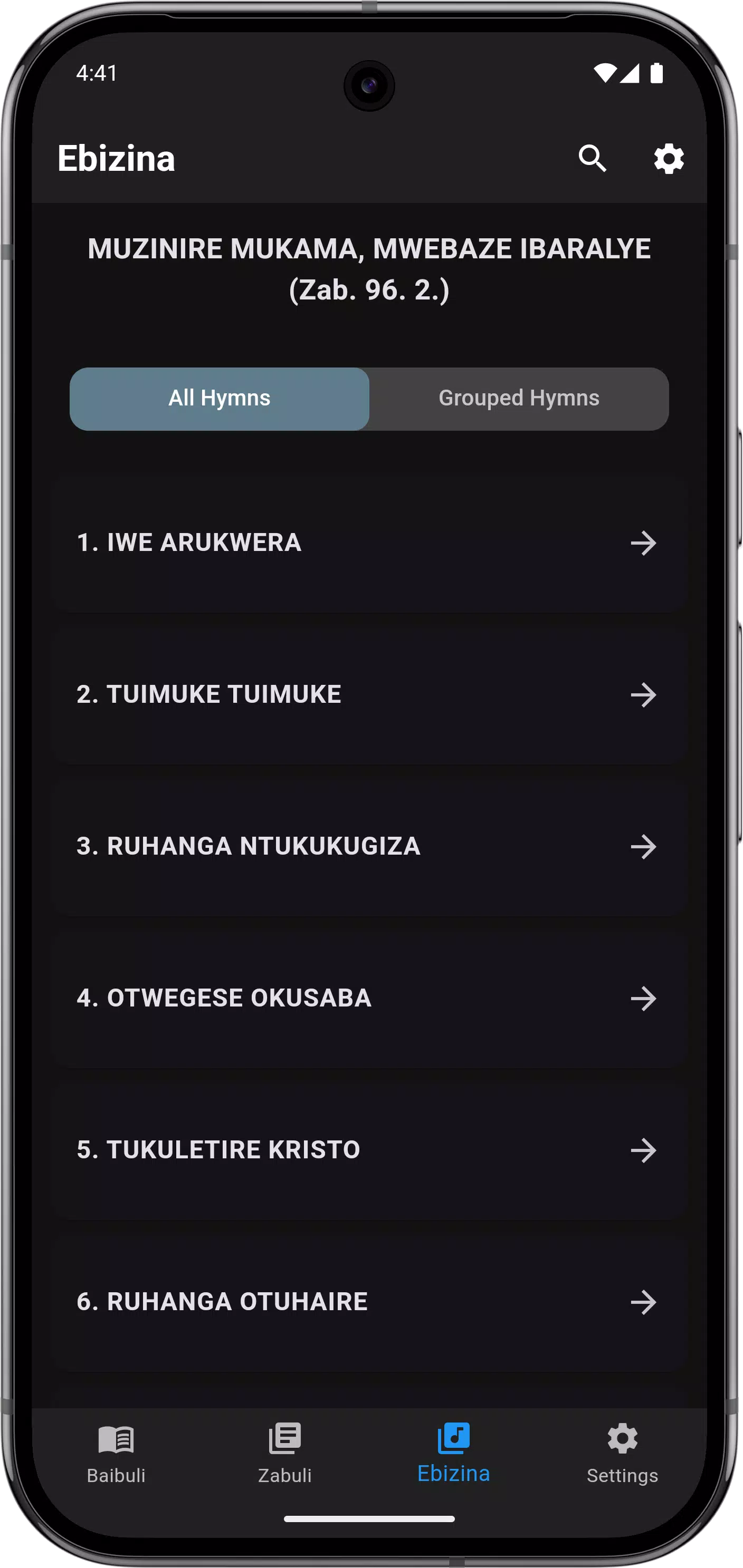 Runyoro Bible & Hymn Book -COU Screenshot4