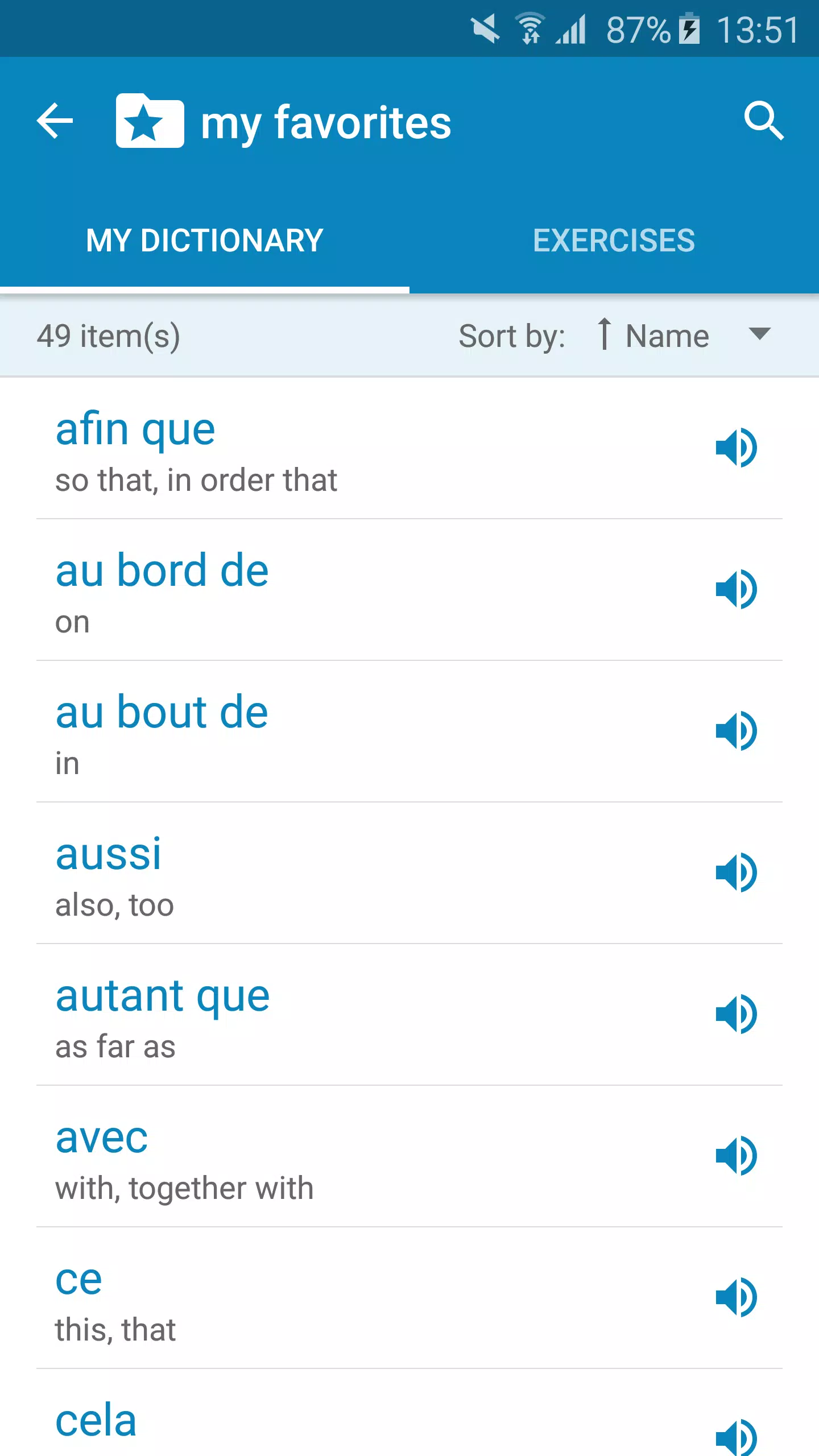 French-English Dictionary Screenshot7