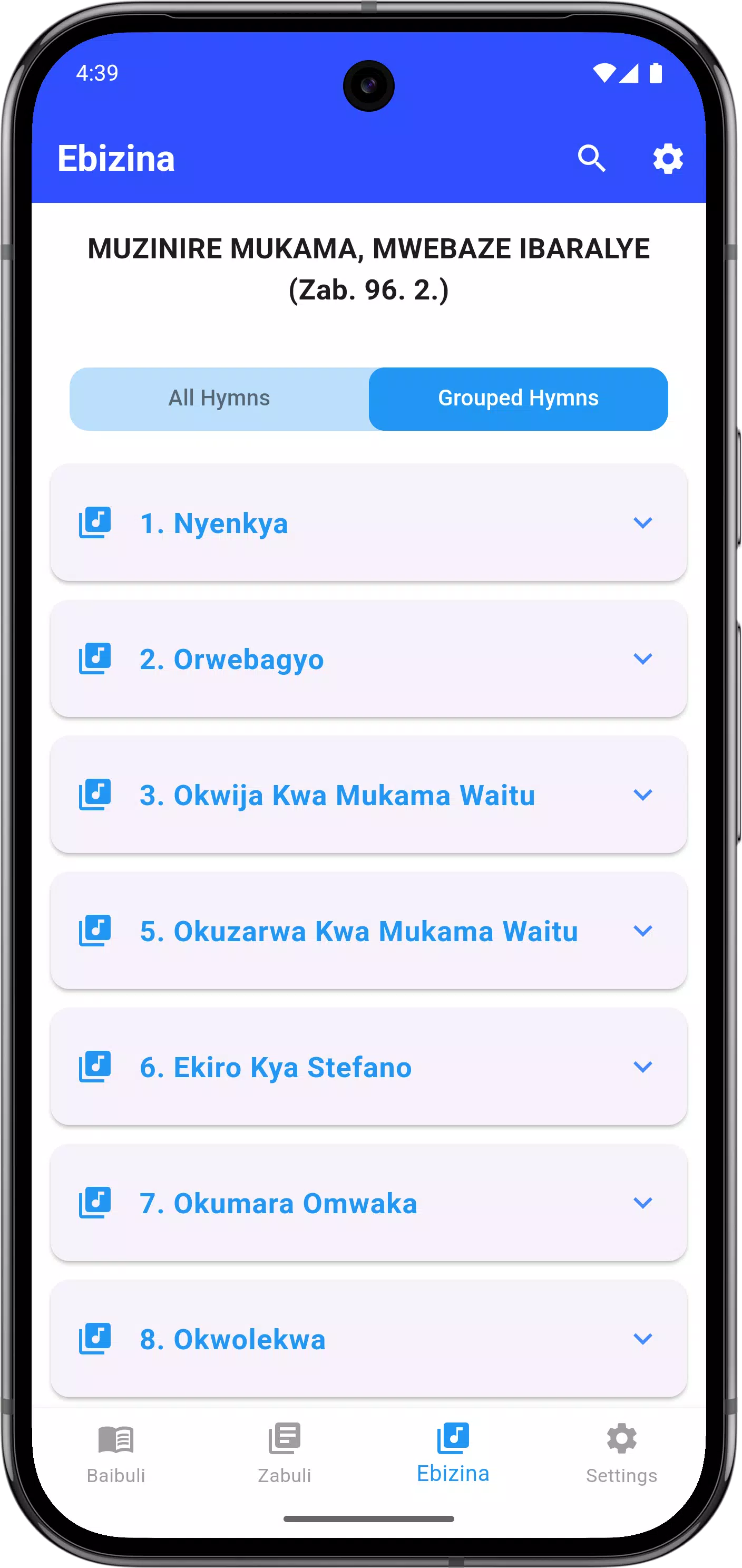 Runyoro Bible & Hymn Book -COU Screenshot8
