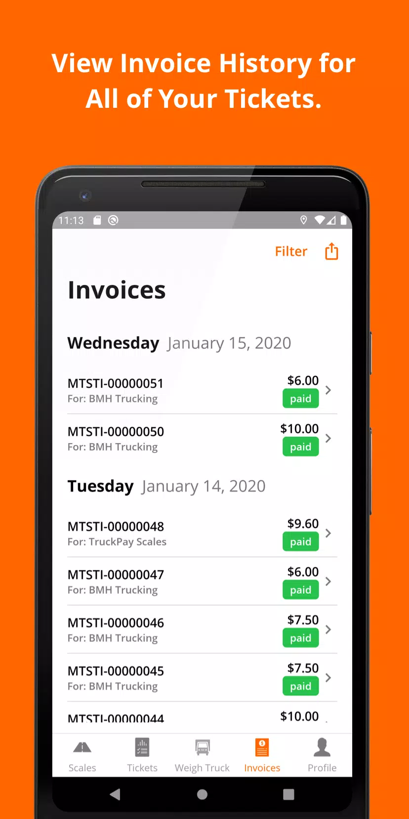 MyTruckScales Screenshot6