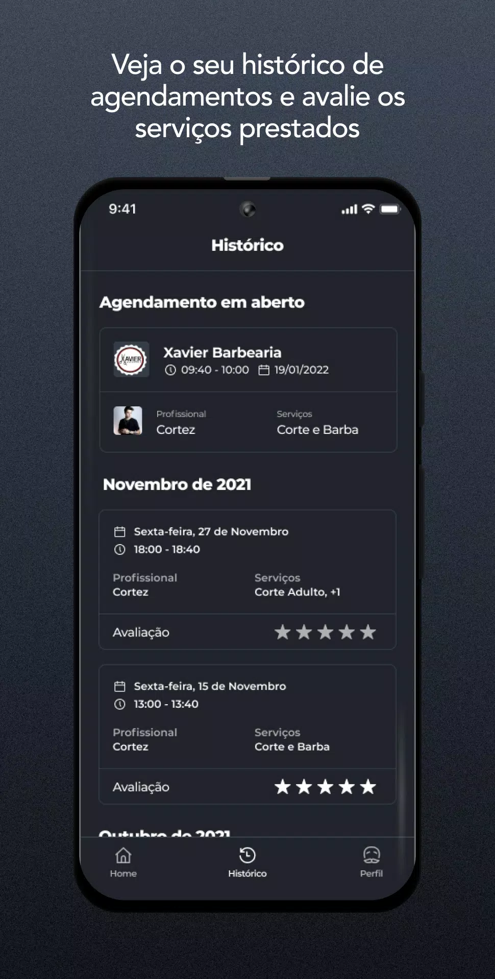 Xavier Barbearia Screenshot1