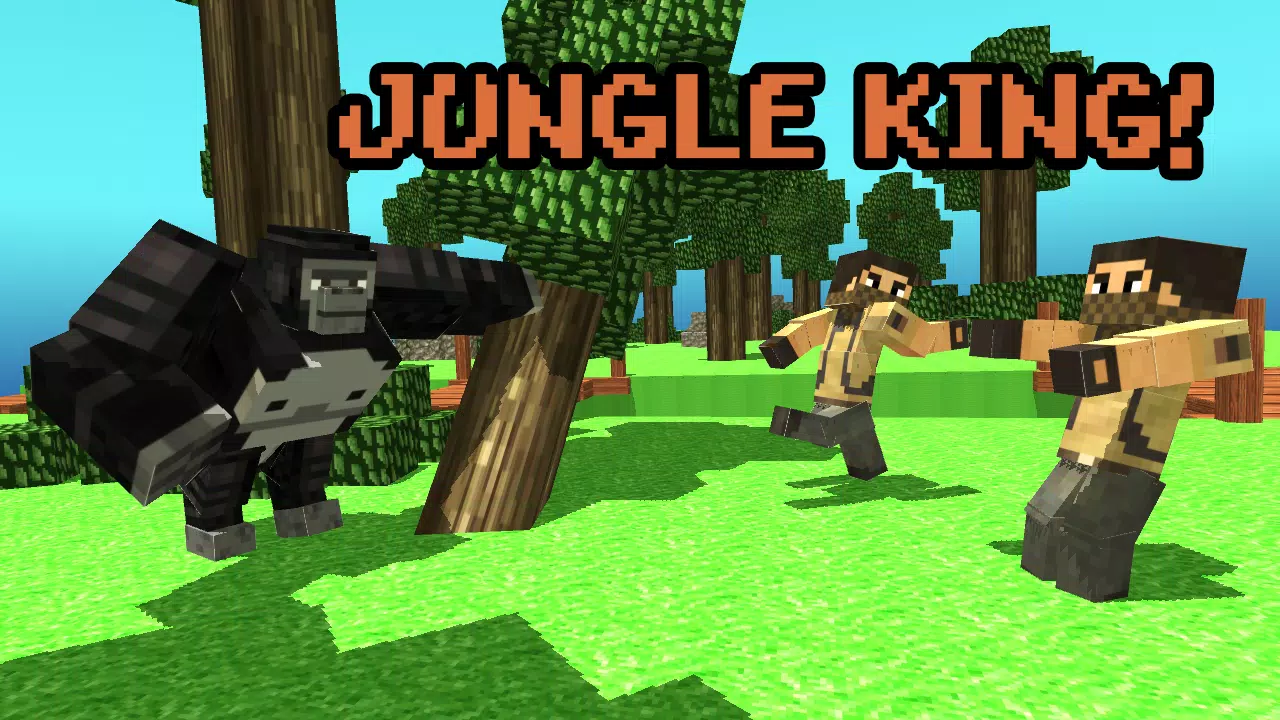 Blocky Wild Park: Gorilla Bash Screenshot1