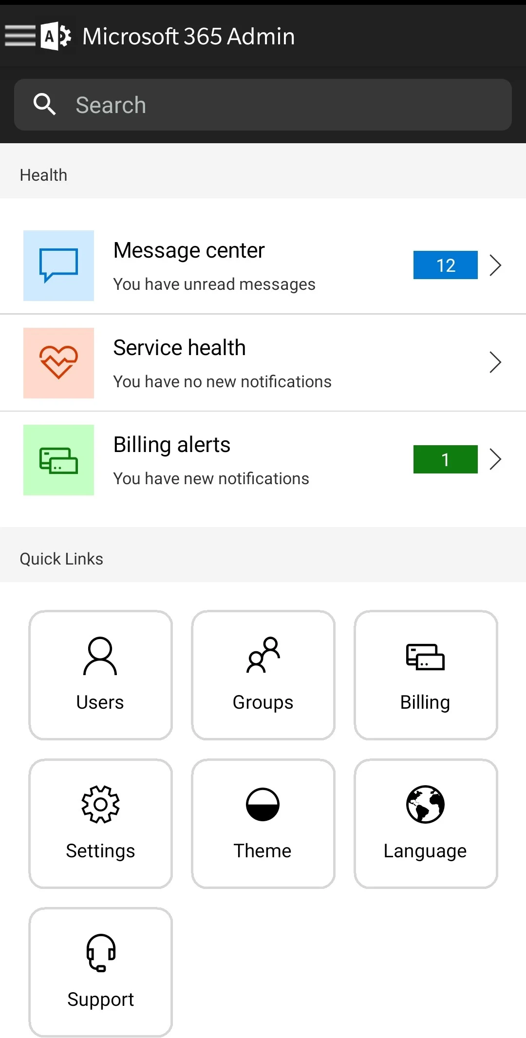 Microsoft 365 Admin Screenshot1