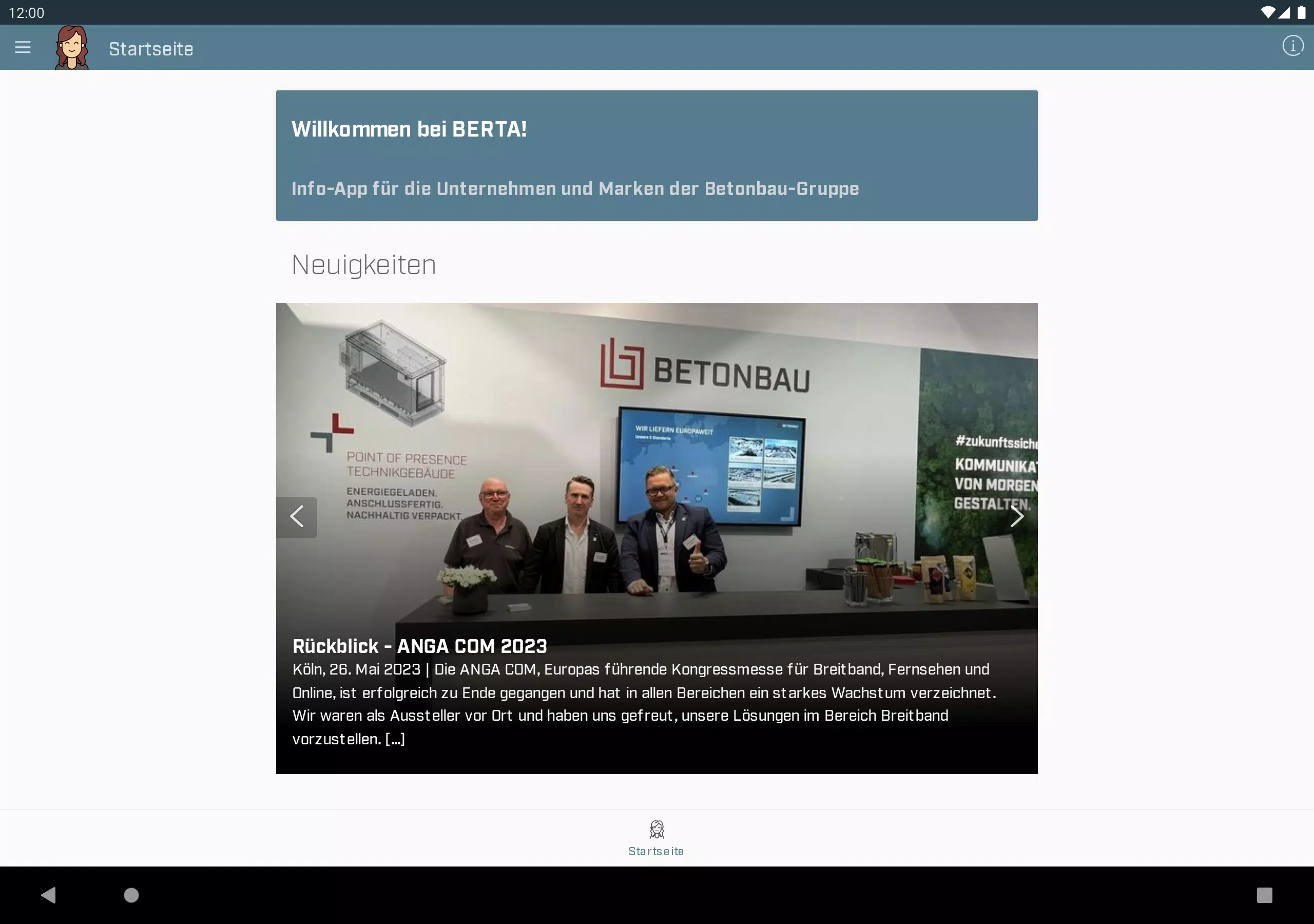 BERTA mobile Screenshot4