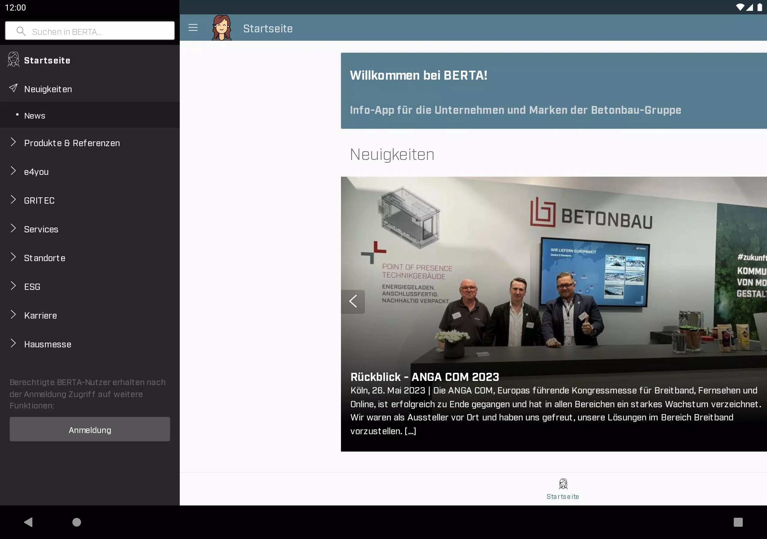 BERTA mobile Screenshot5
