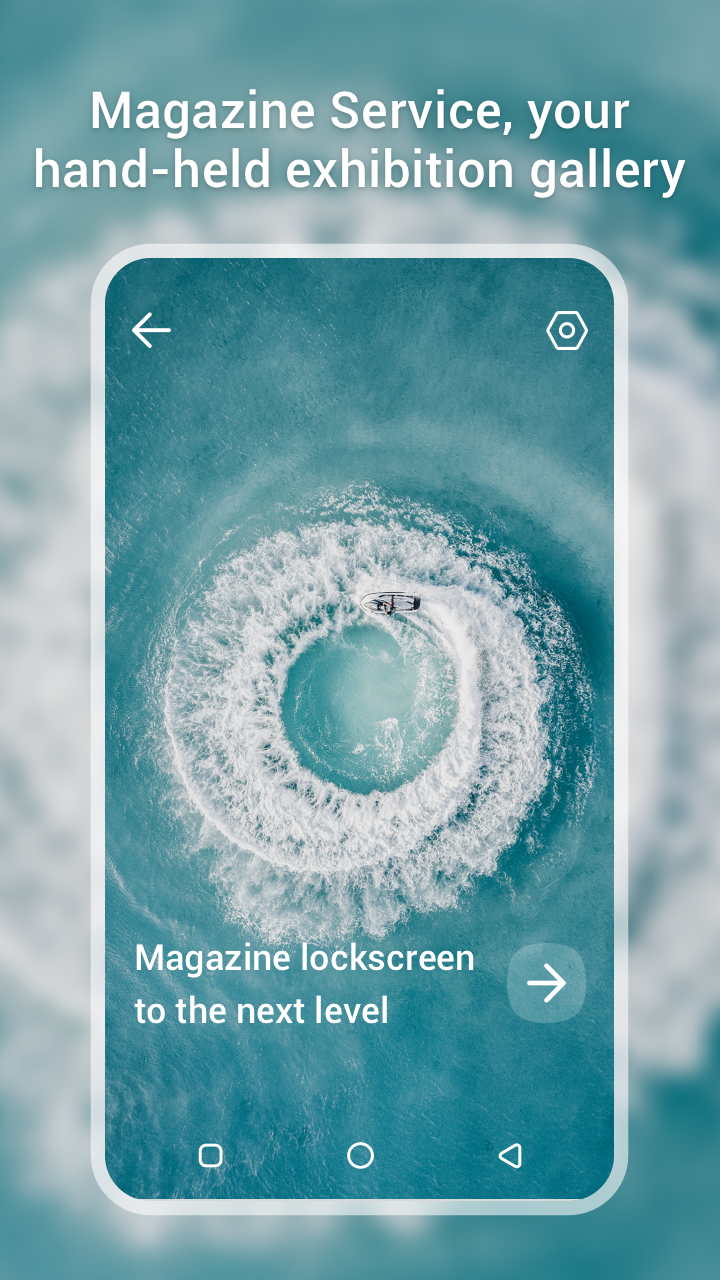 Magazine Lockscreen HiOS Screenshot1