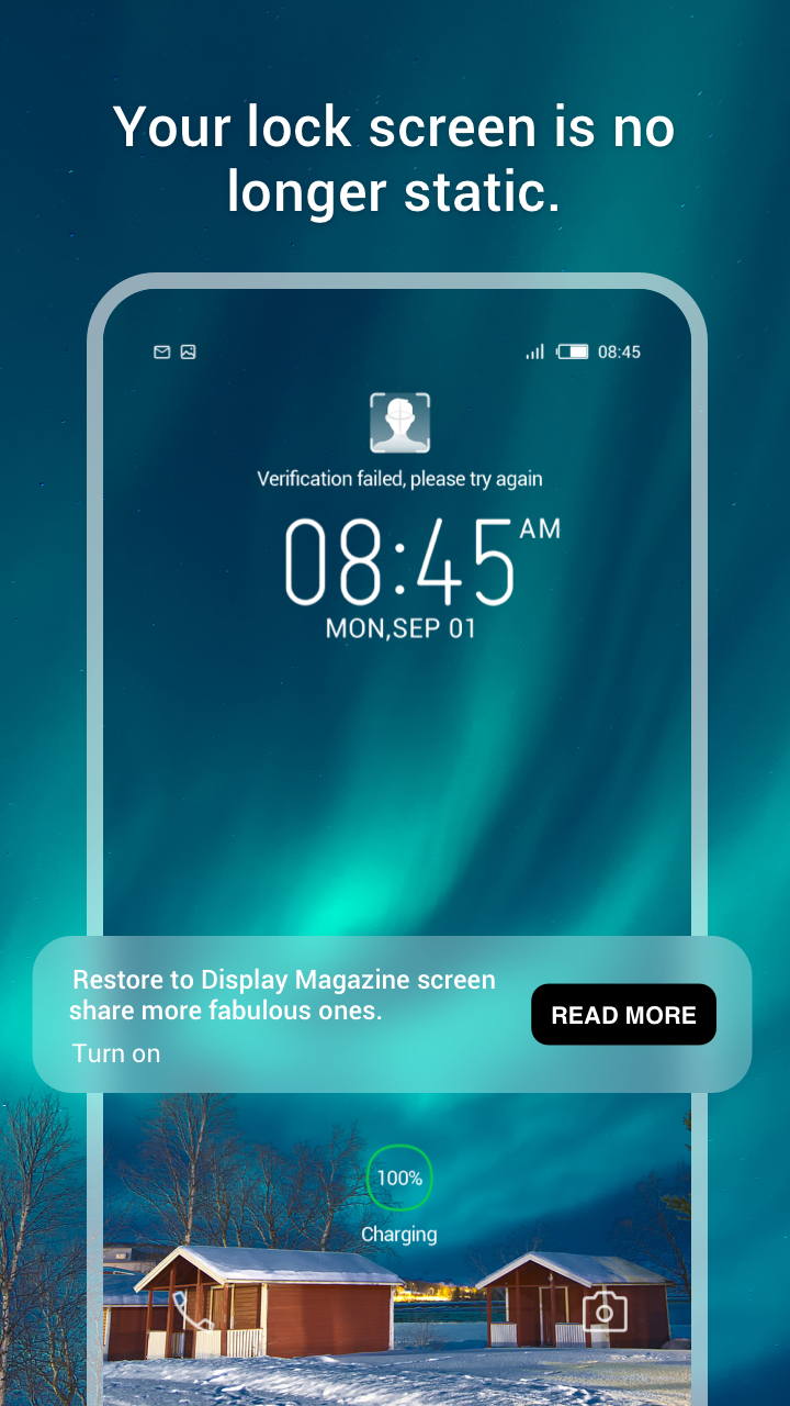 Magazine Lockscreen HiOS Screenshot3