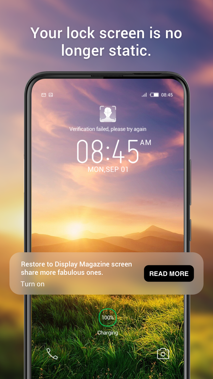Magazine Lockscreen XOS Screenshot3