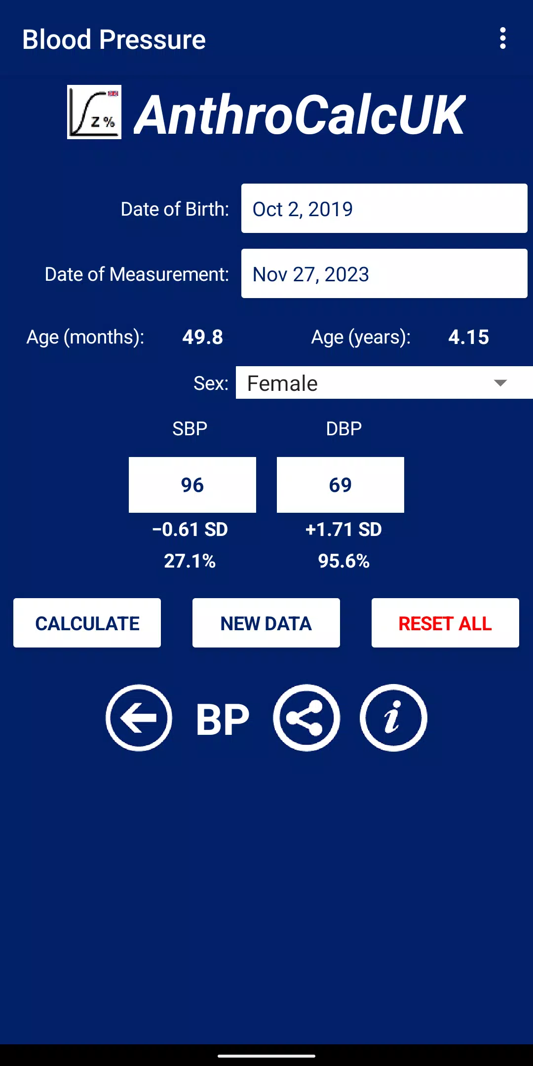 AnthroCalcUK Screenshot4