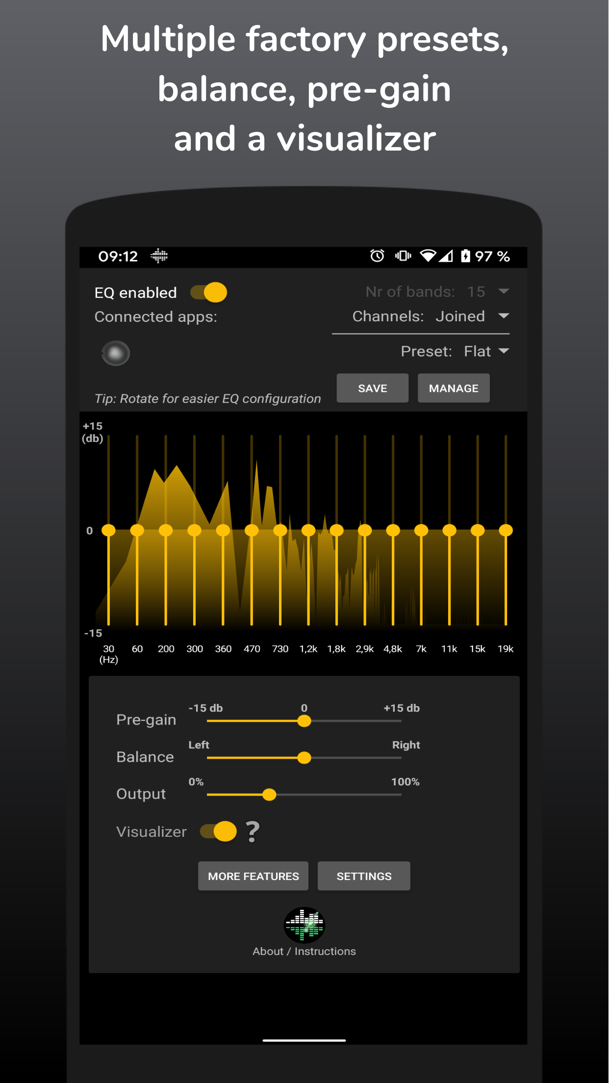 SpotEQ31 - 31 Band Equalizer Screenshot2