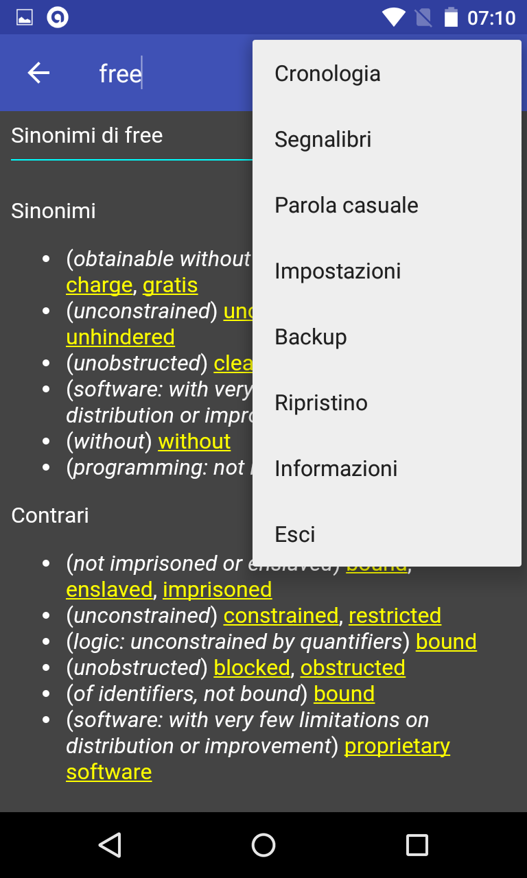 Online Thesaurus Screenshot3