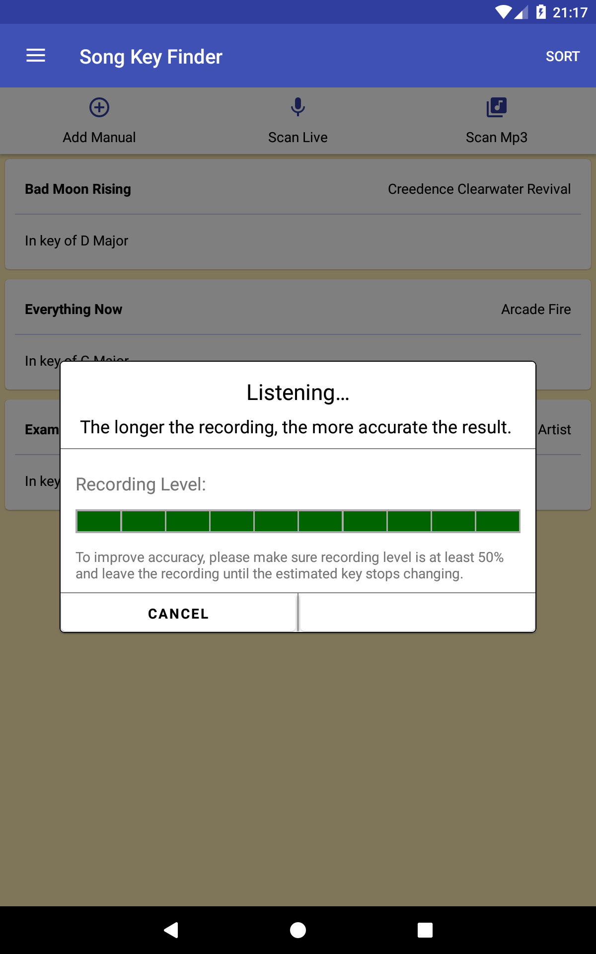 Song Key Finder Screenshot12