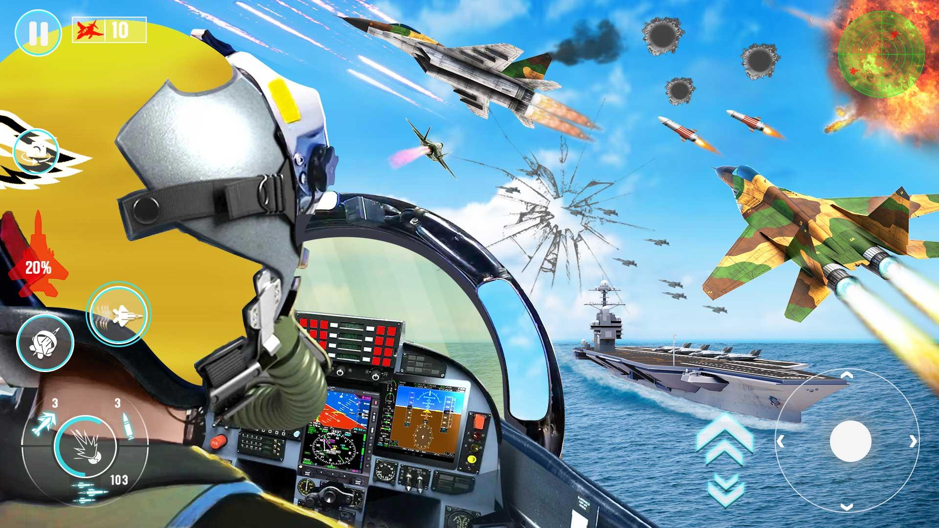Fighter Jet War Plane Games Screenshot3