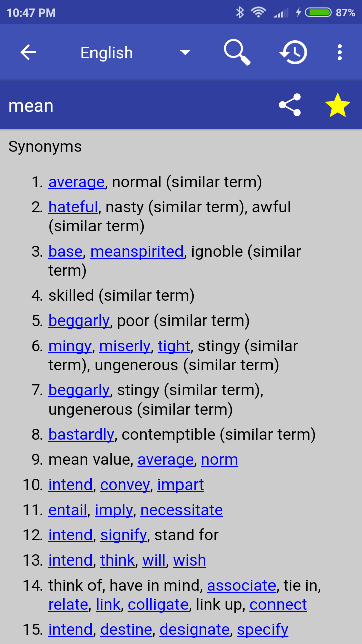Online Thesaurus Screenshot1