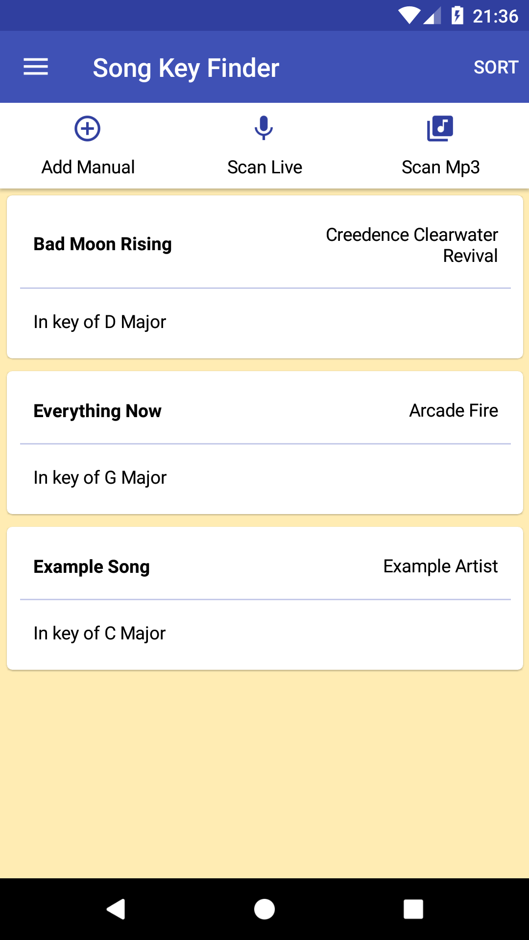 Song Key Finder Screenshot4