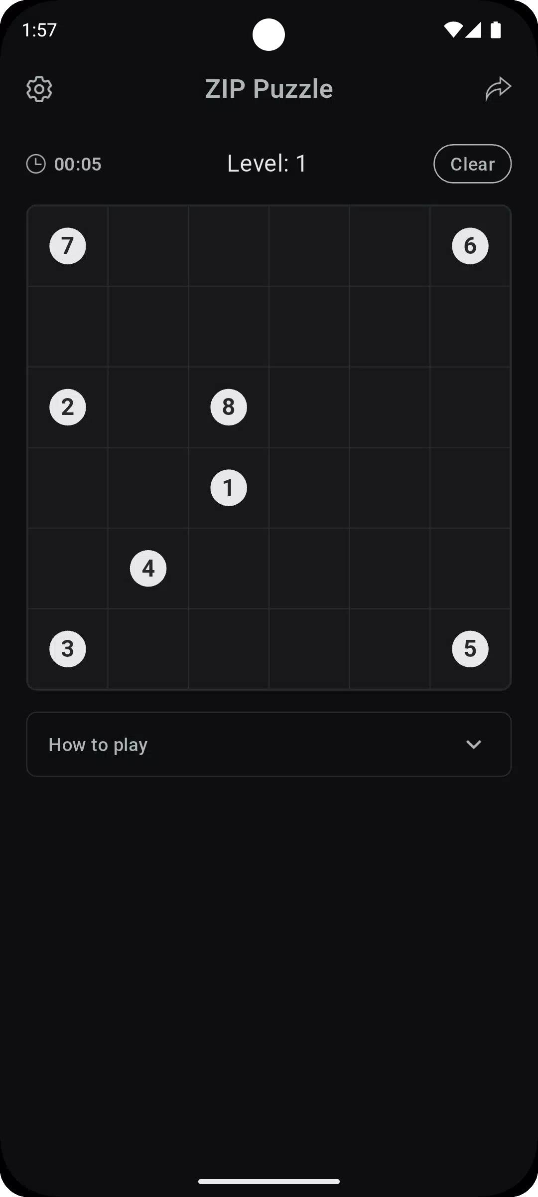 ZIP Puzzle Screenshot1