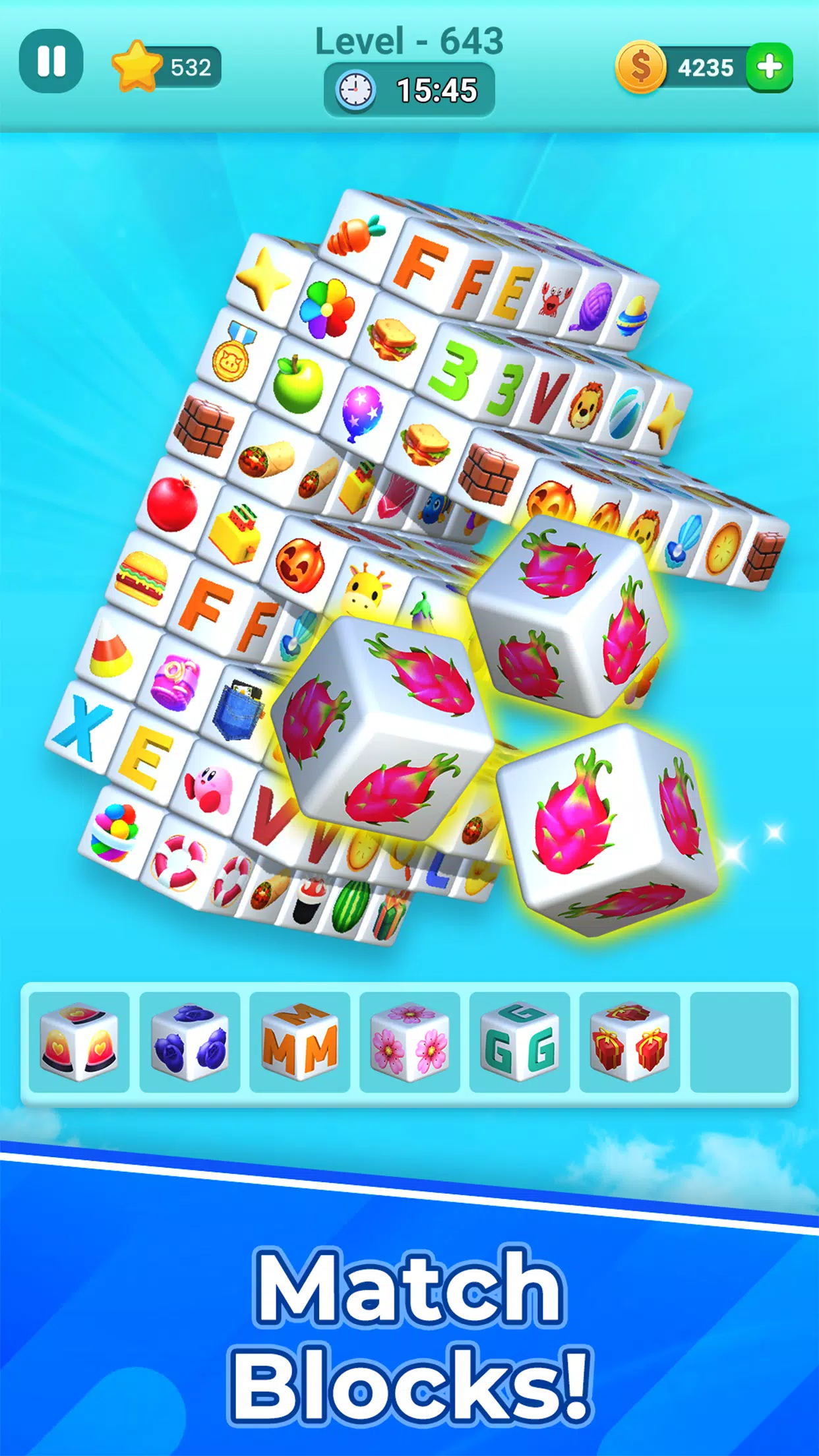 Cube Tile Match 3D Master Screenshot3