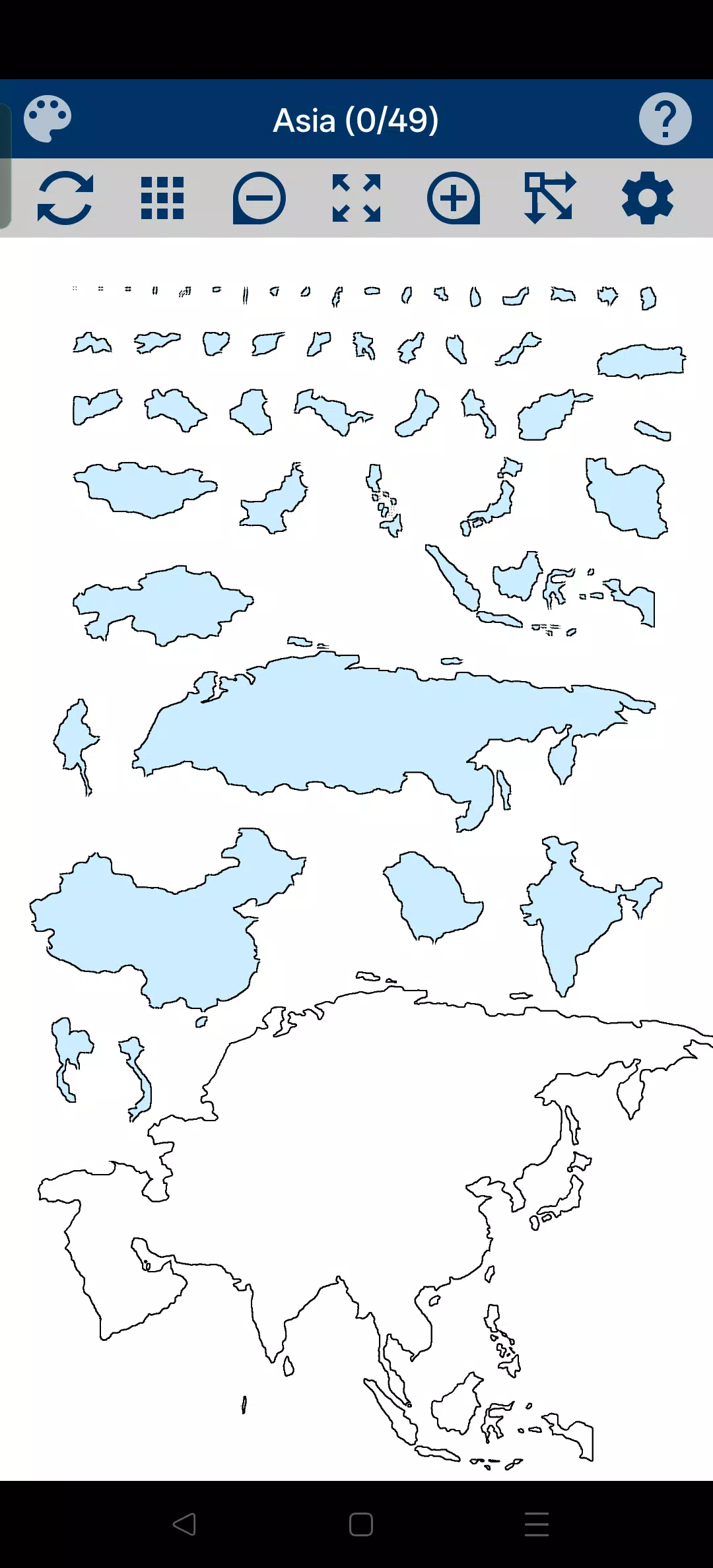 Asia Map Puzzle Screenshot3