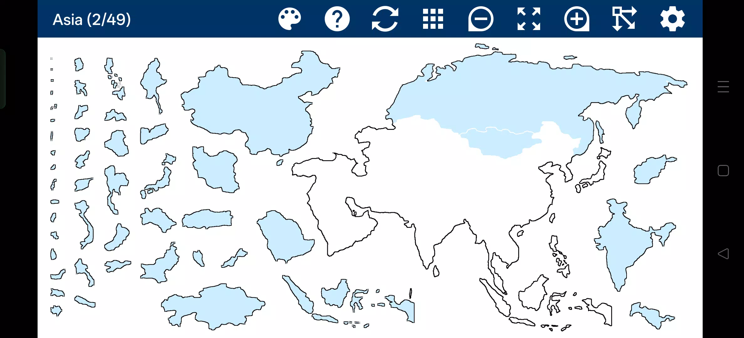Asia Map Puzzle Screenshot7