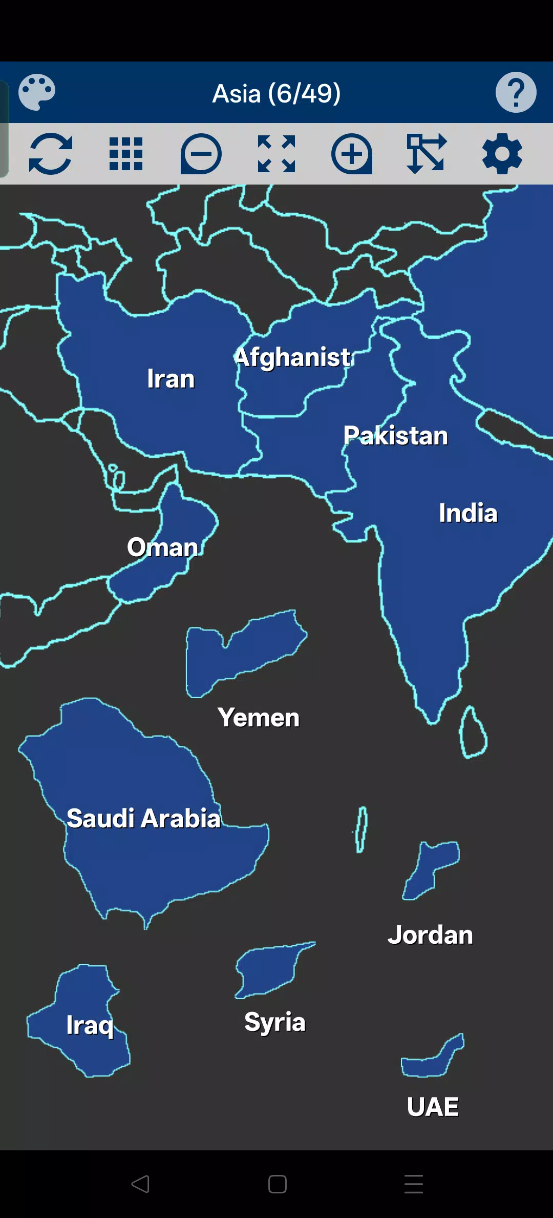 Asia Map Puzzle Screenshot4