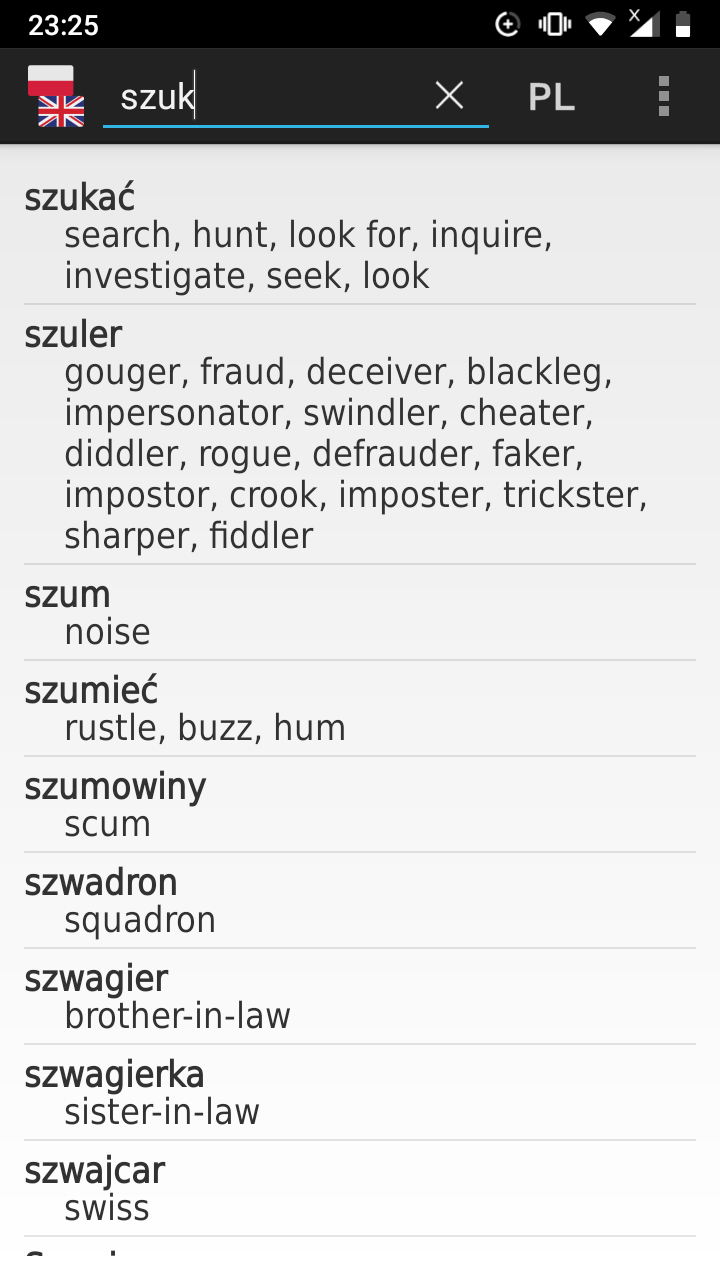Polish - English Offline Dict Screenshot1