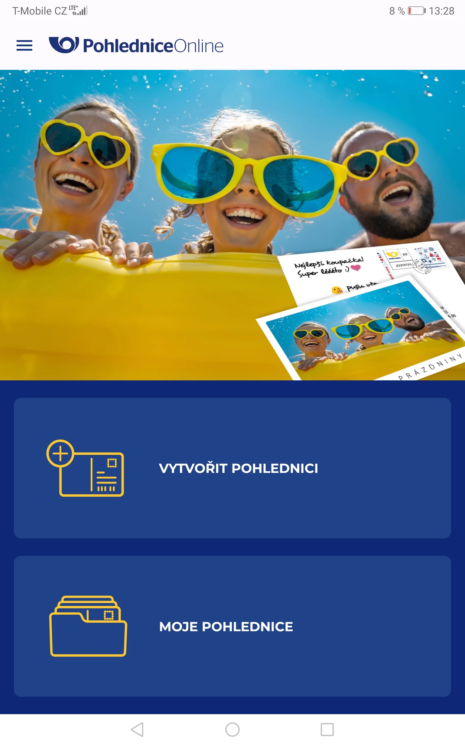 Pohlednice Online Screenshot6