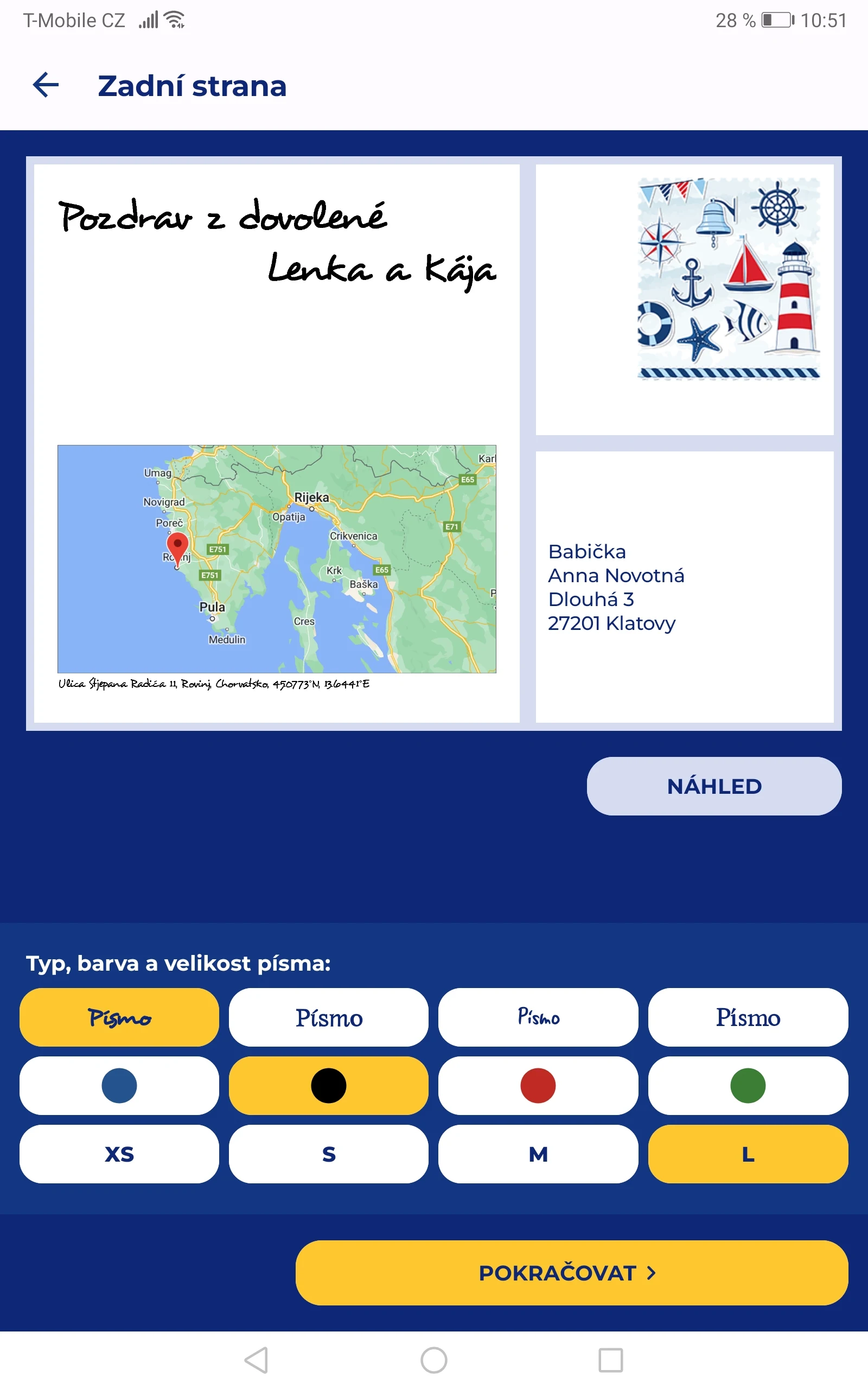 Pohlednice Online Screenshot9