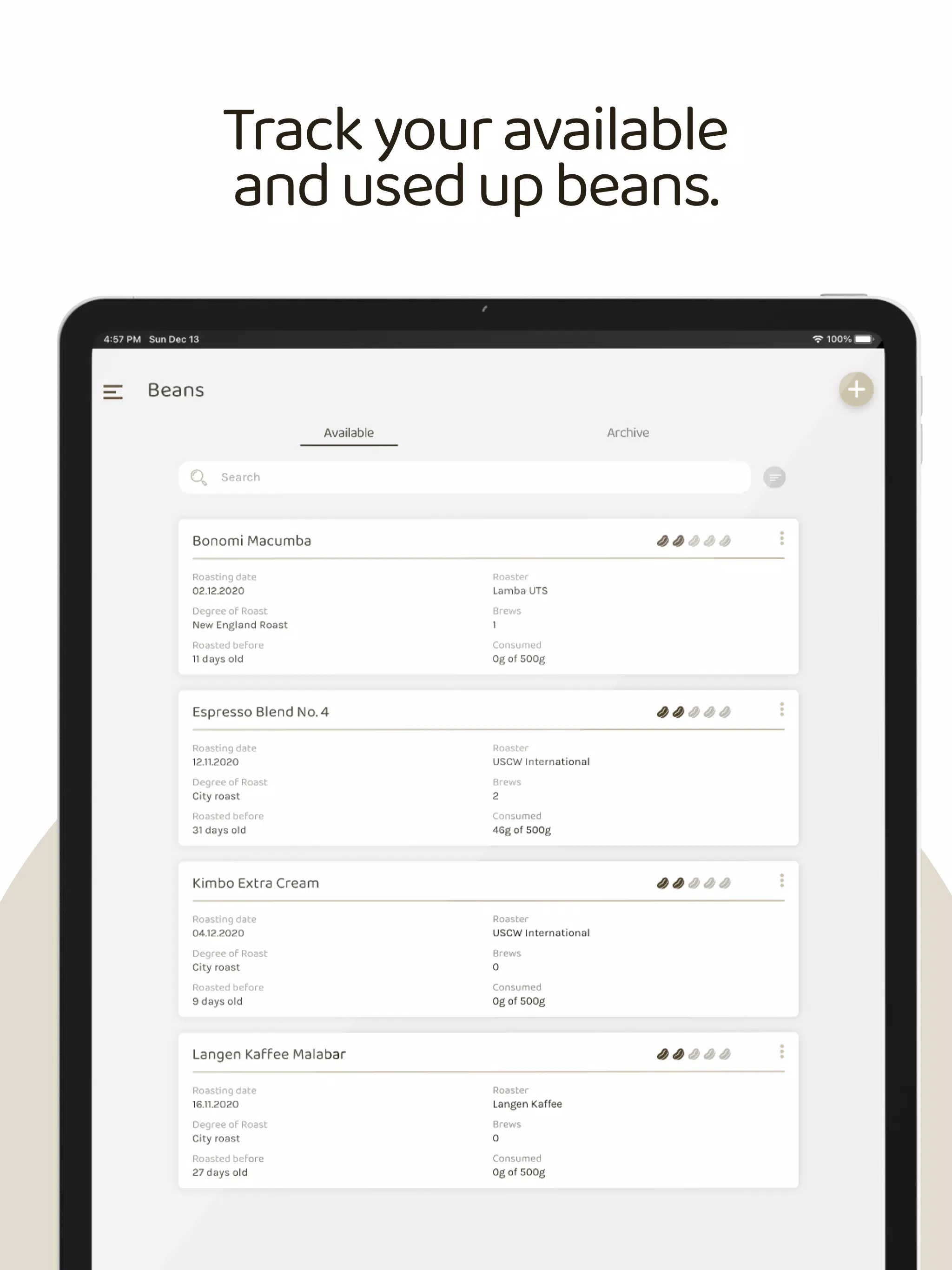 Beanconqueror Screenshot8
