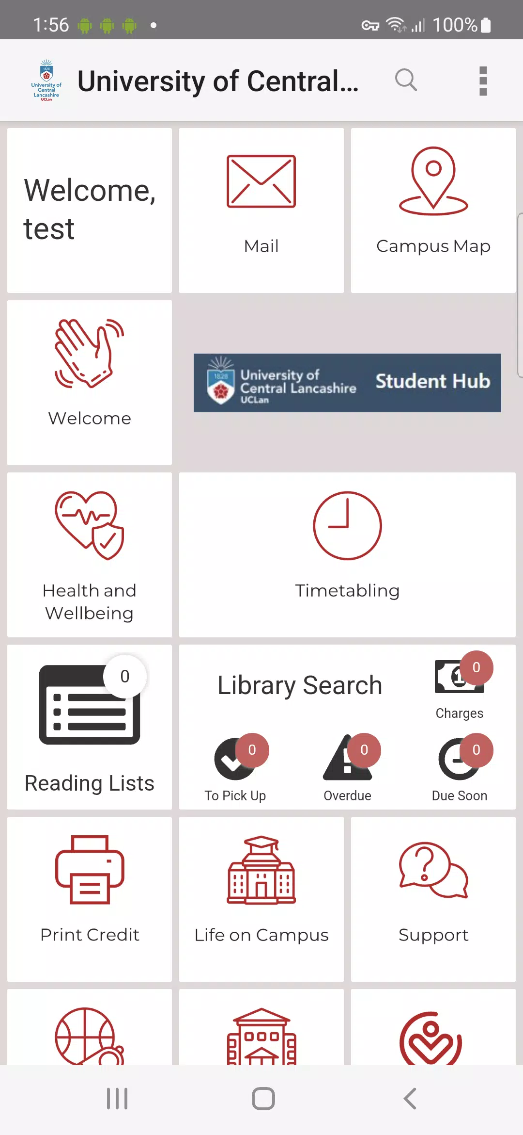UCLan Mobile App Screenshot1