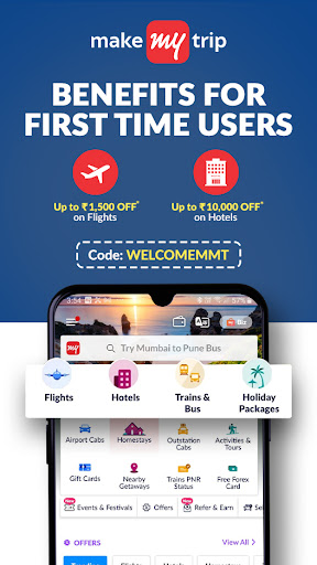 MakeMyTrip Hotels, Flight, Bus Screenshot2