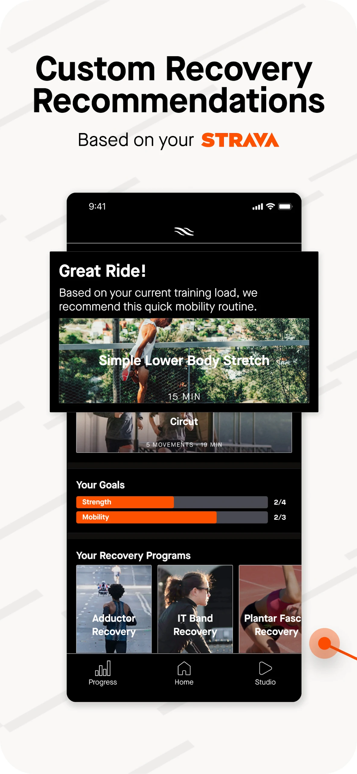 Recover Athletics Screenshot1