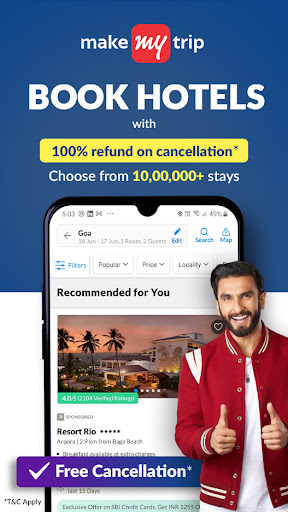MakeMyTrip Hotels, Flight, Bus Screenshot3