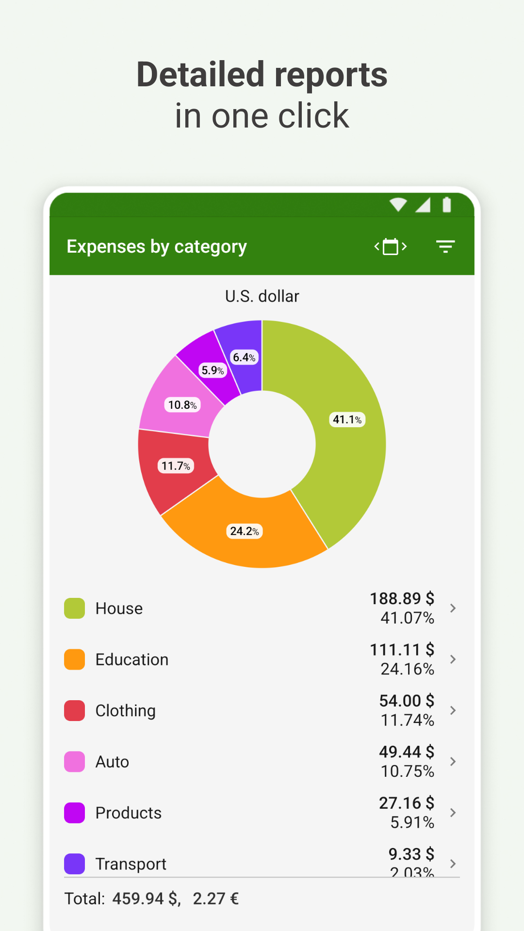 Expense Tracker - FinancePM Screenshot2
