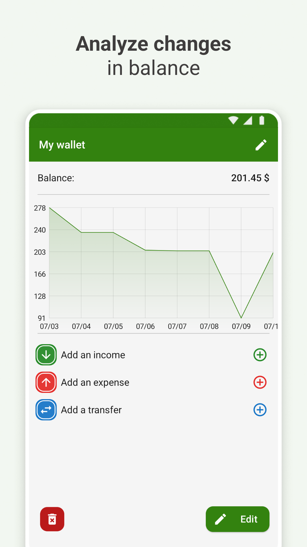Expense Tracker - FinancePM Screenshot3
