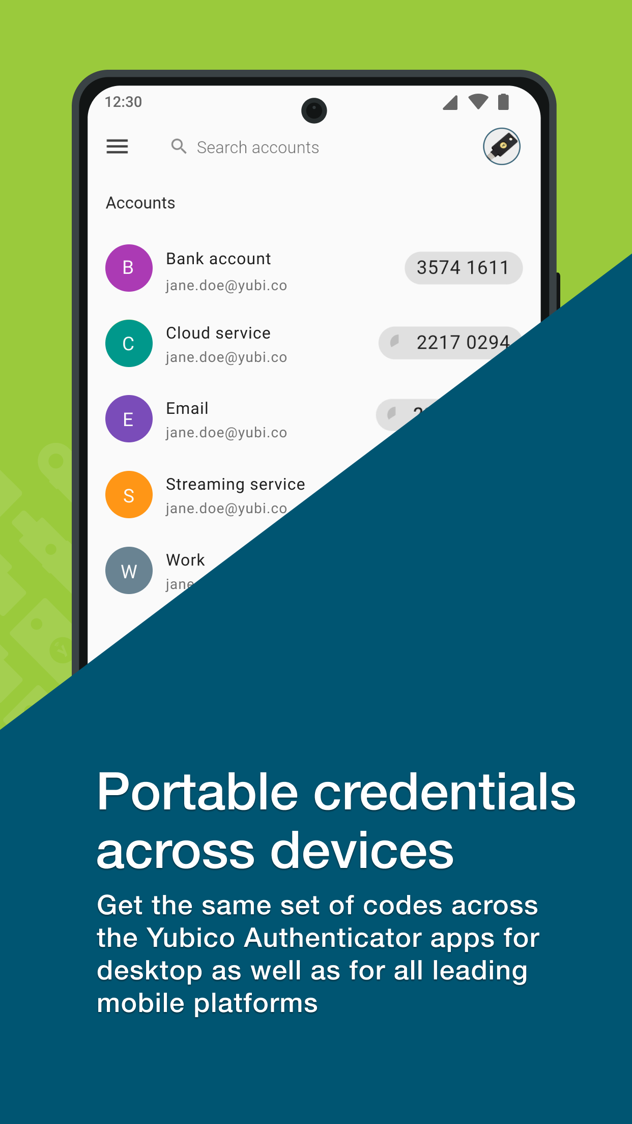 Yubico Authenticator Screenshot3